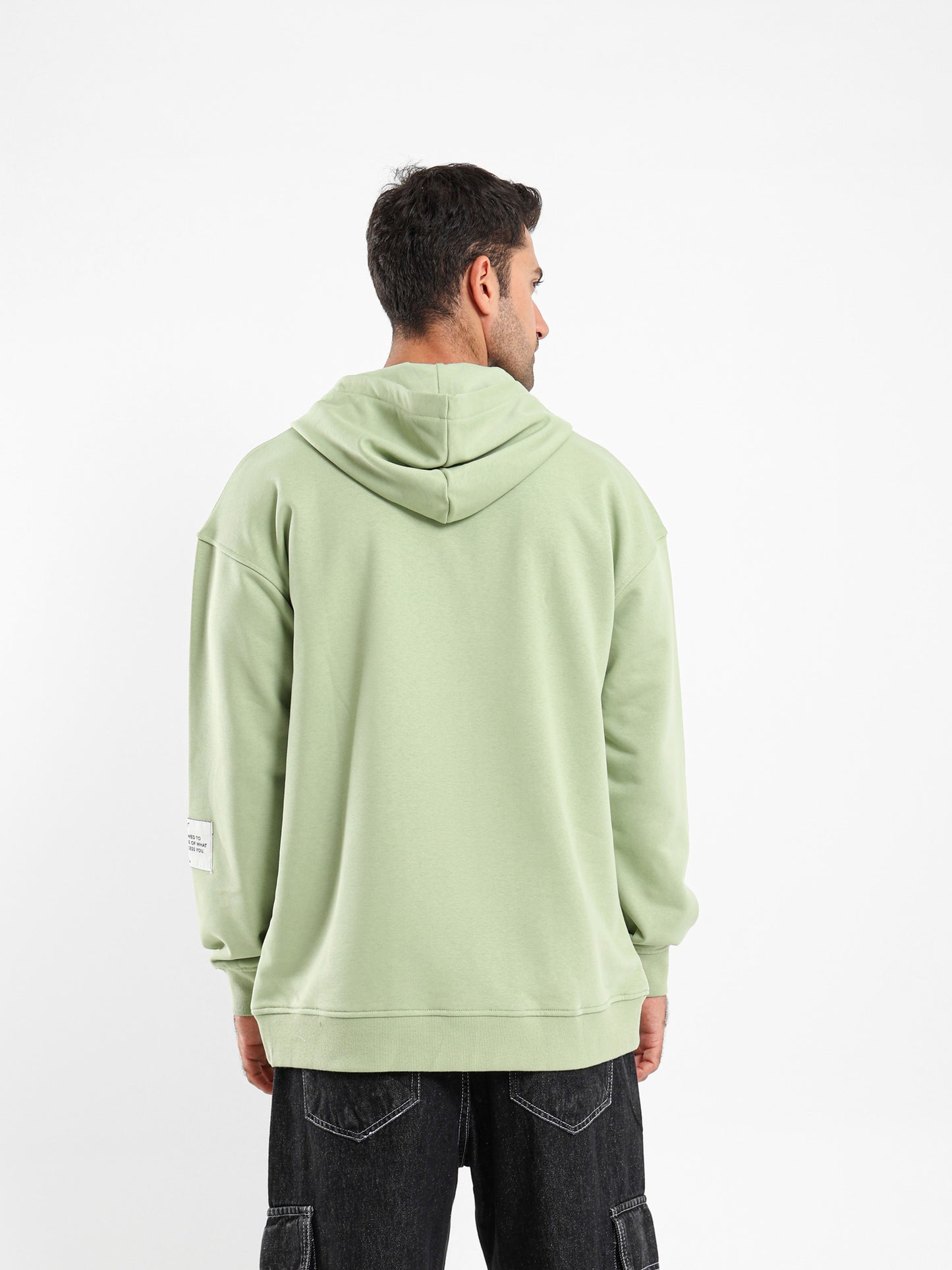 Melton Hoodie with Metal Snaps