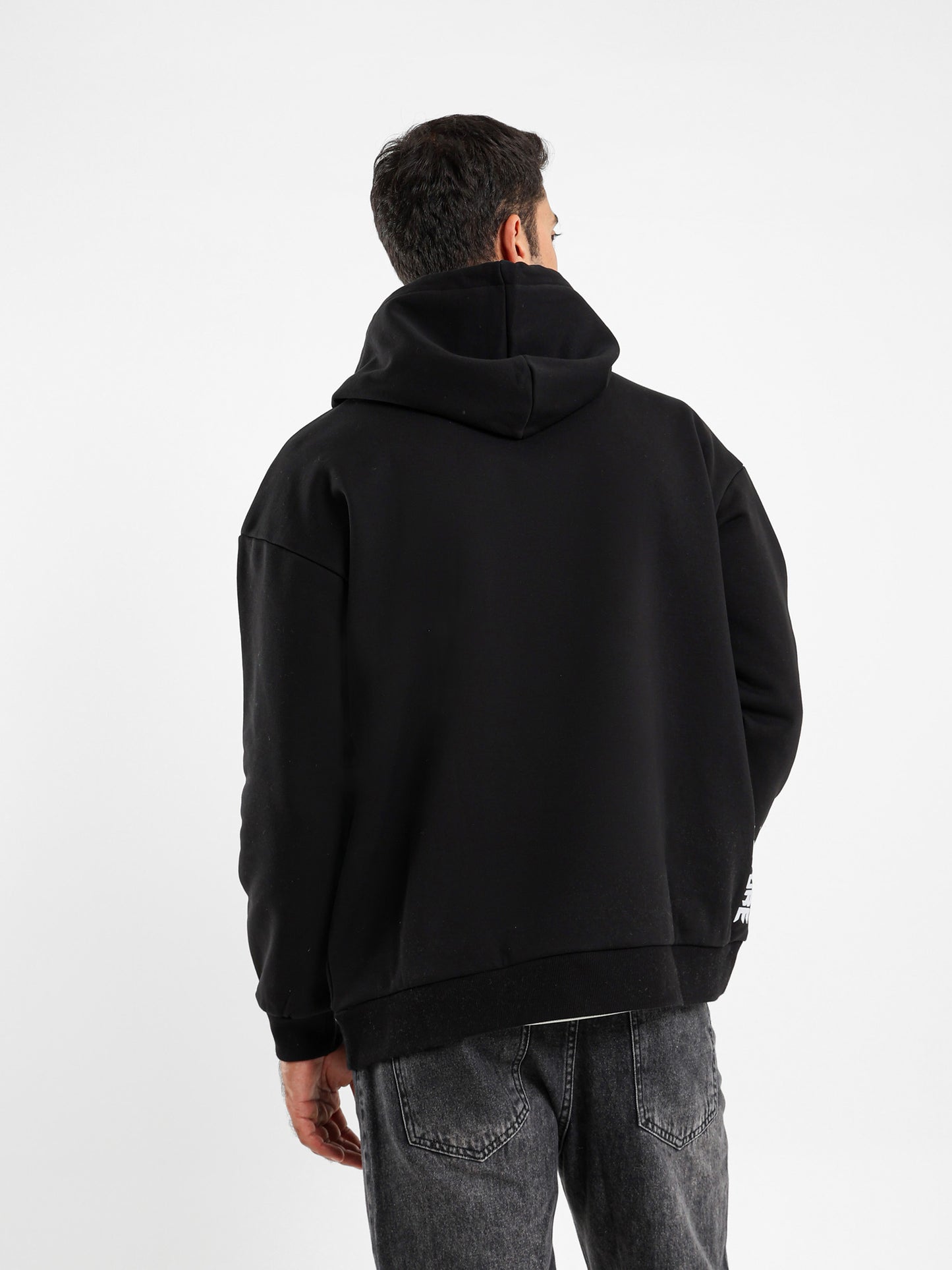 Brushed Melton Hoodie with Hood