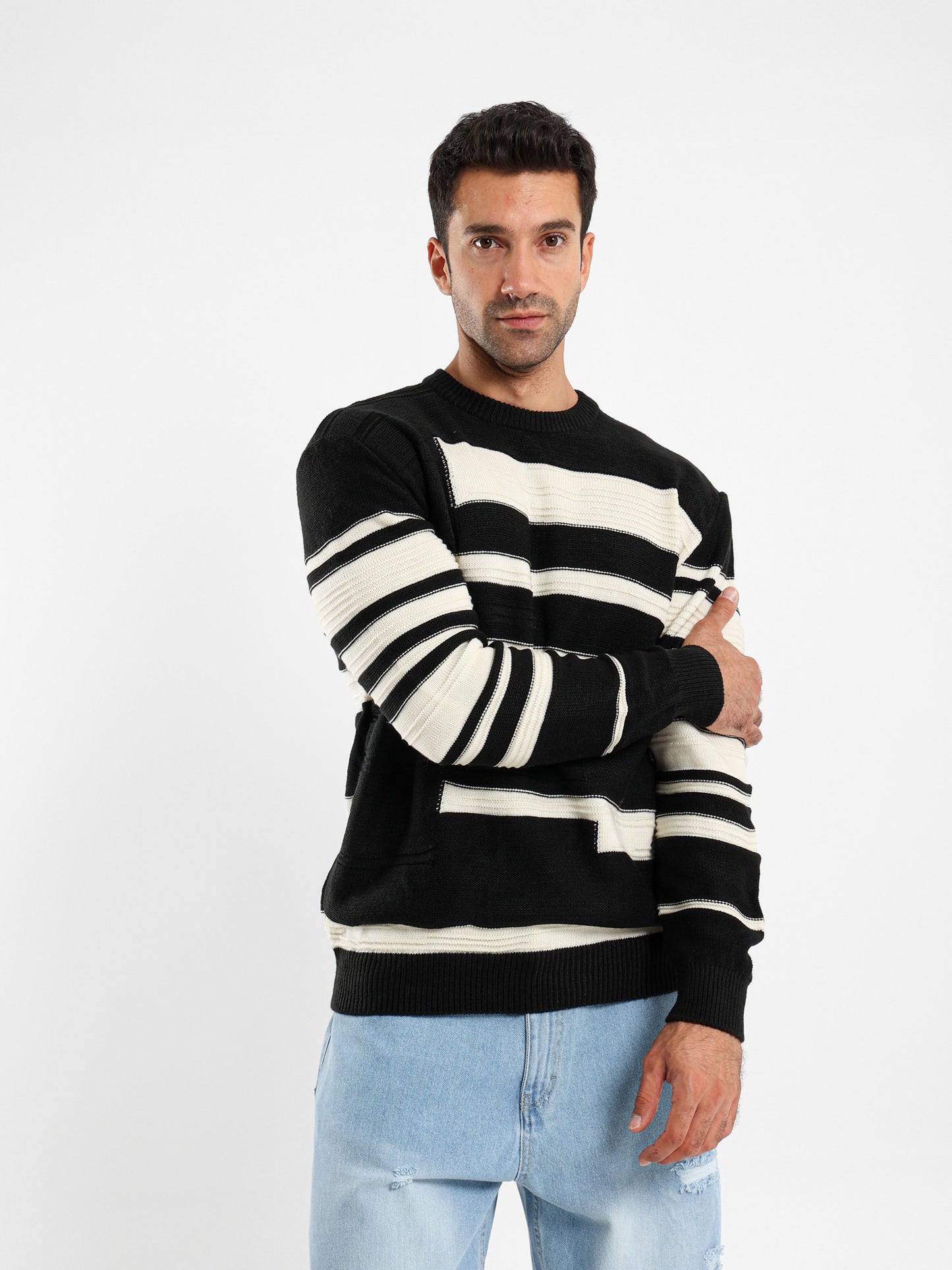 Round Neck Lined Sweater