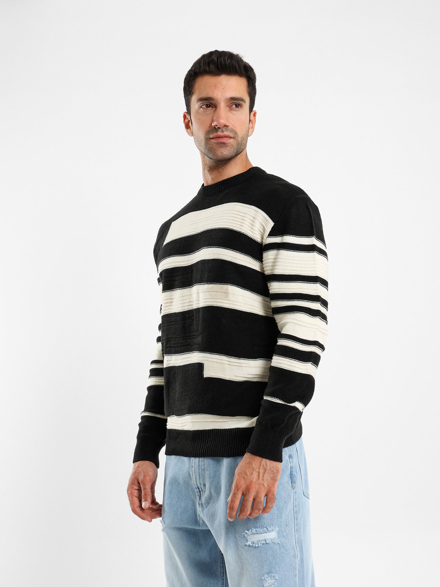 Round Neck Lined Sweater