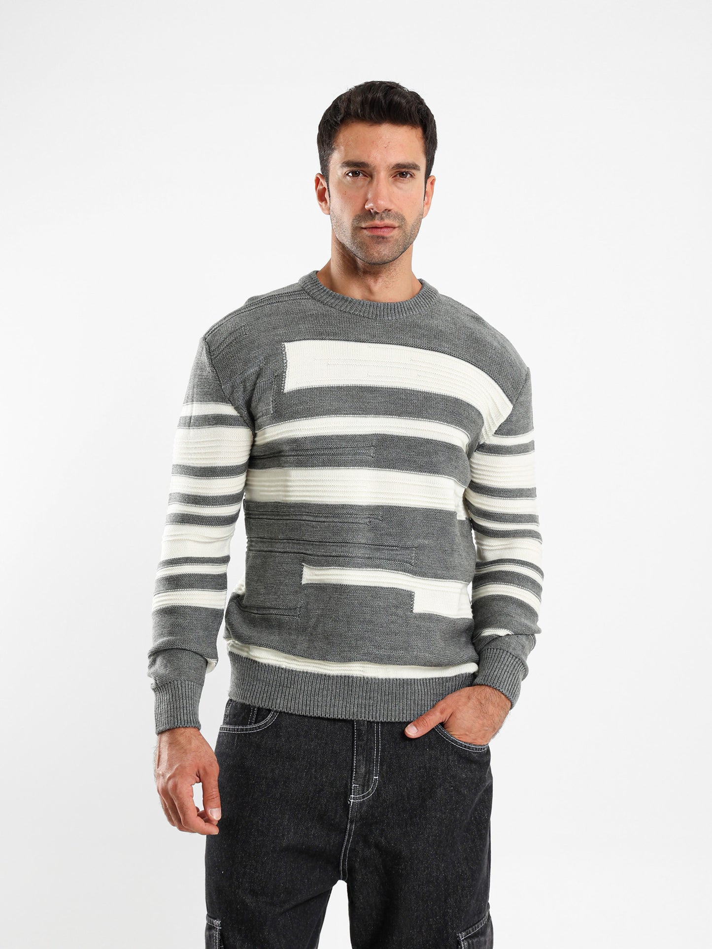 Round Neck Lined Sweater