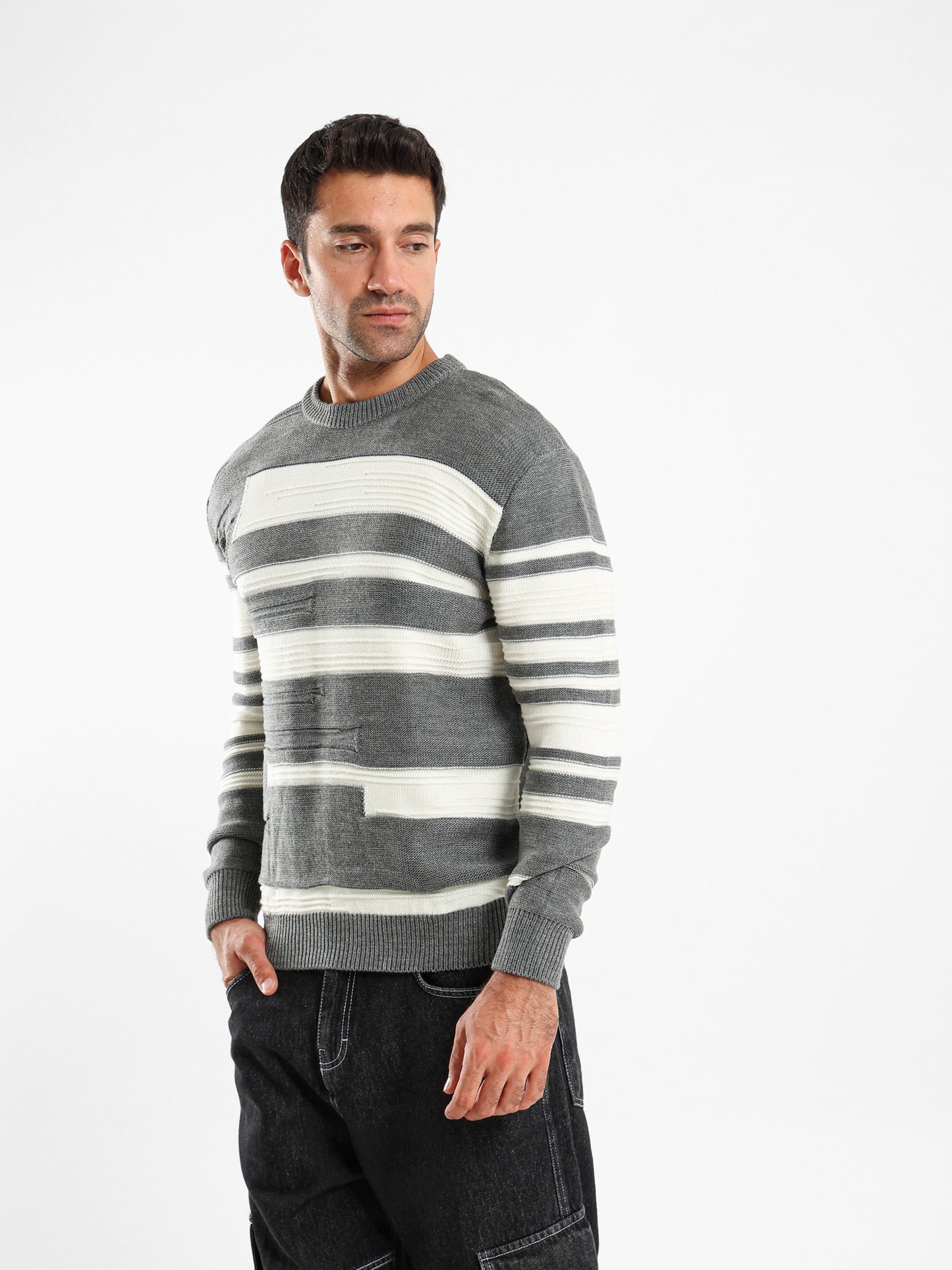 Round Neck Lined Sweater