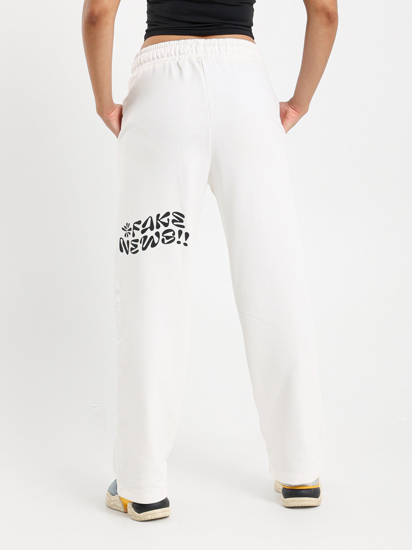 Printed Wide Leg Sweatpants