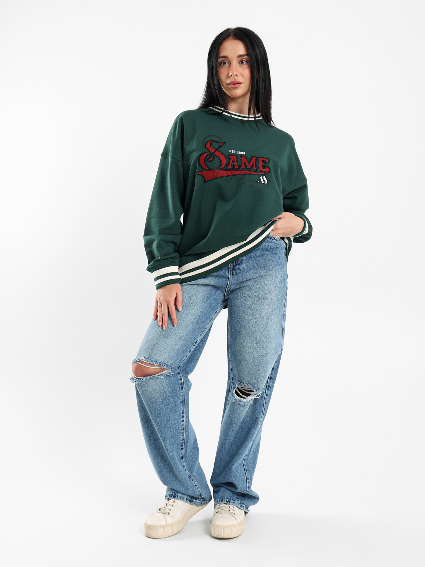 Oversized Varsity Sweatshirt
