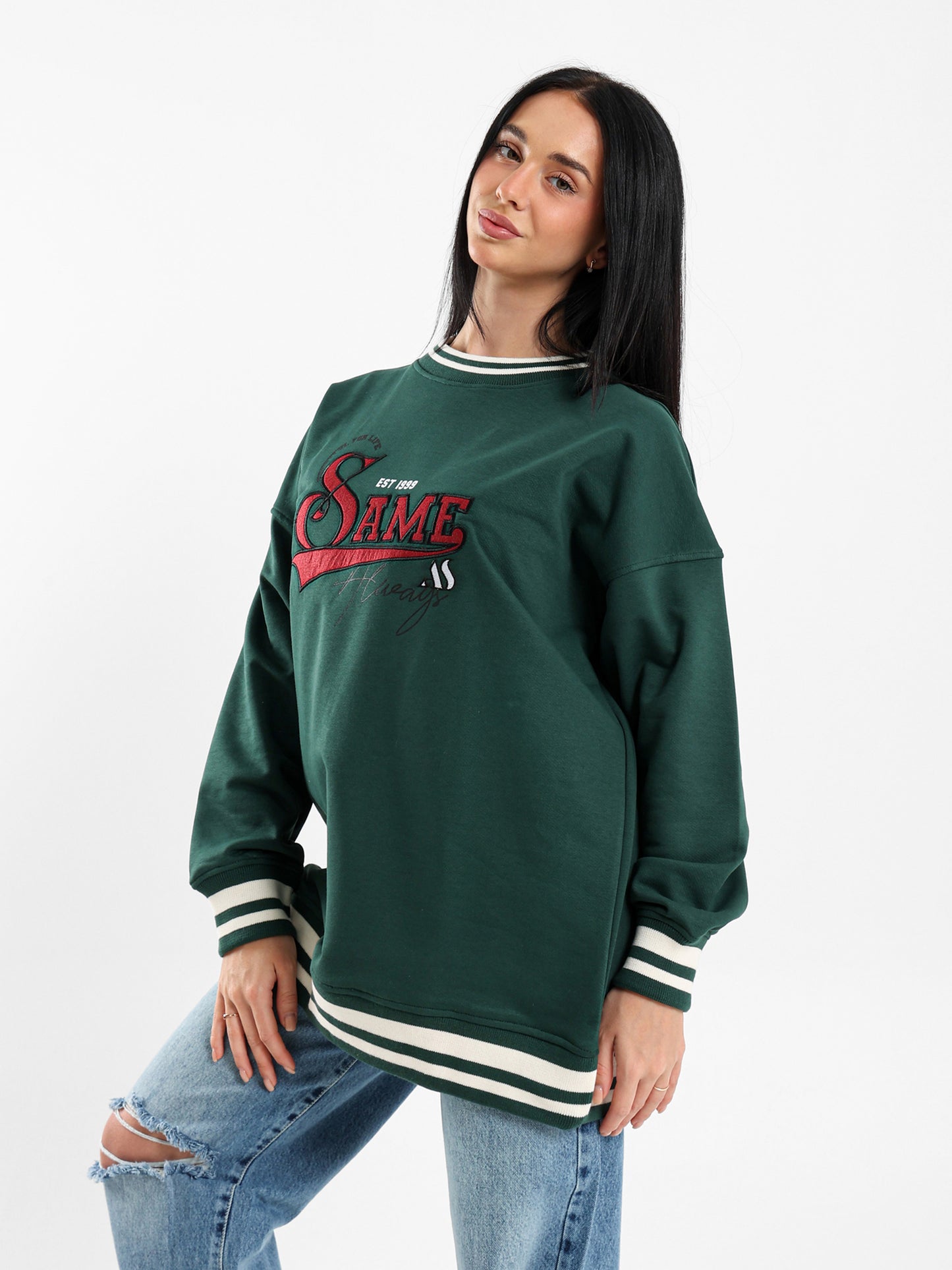 Oversized Varsity Sweatshirt