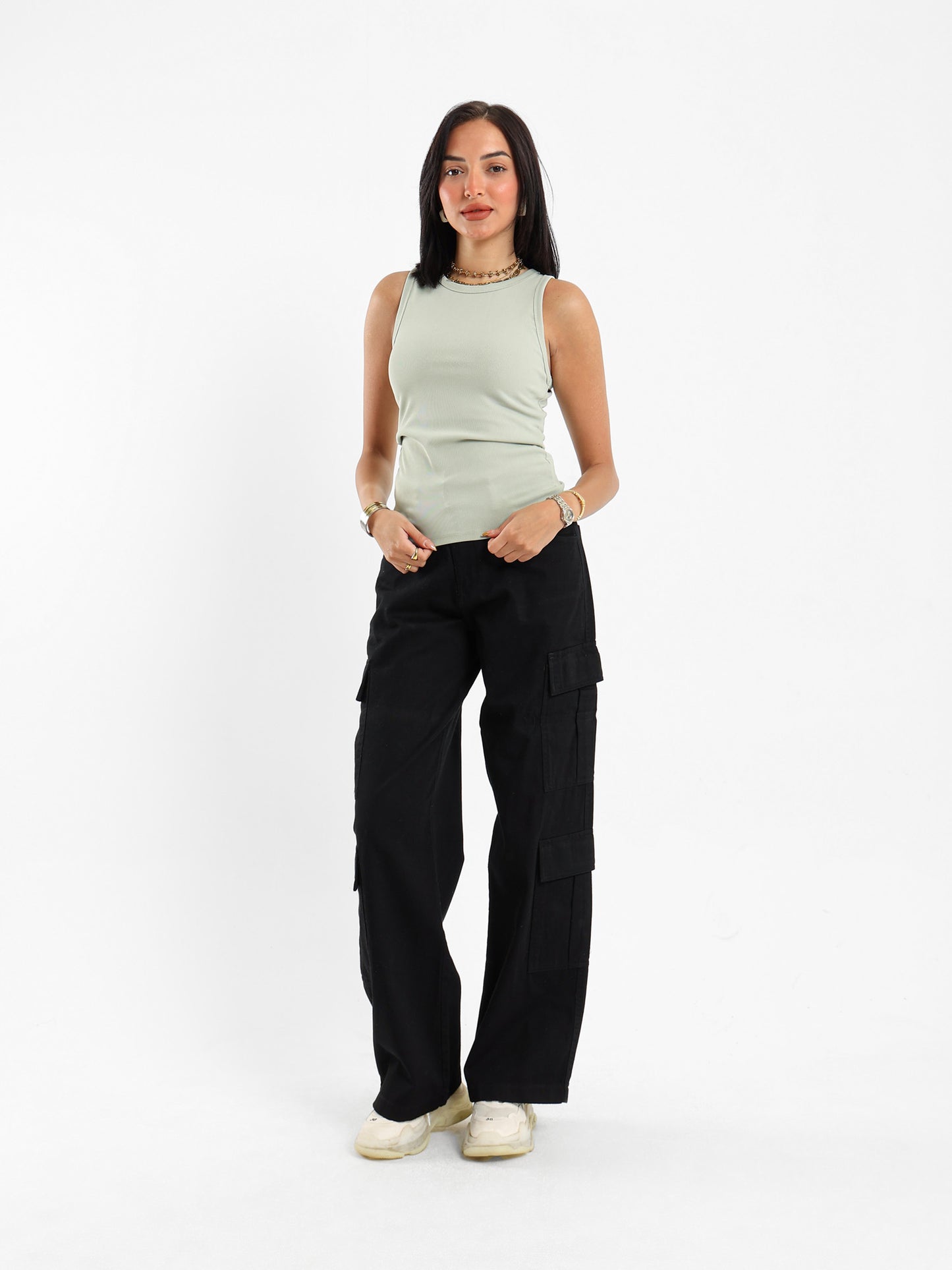 Slim Ribbed Halter Neck Top