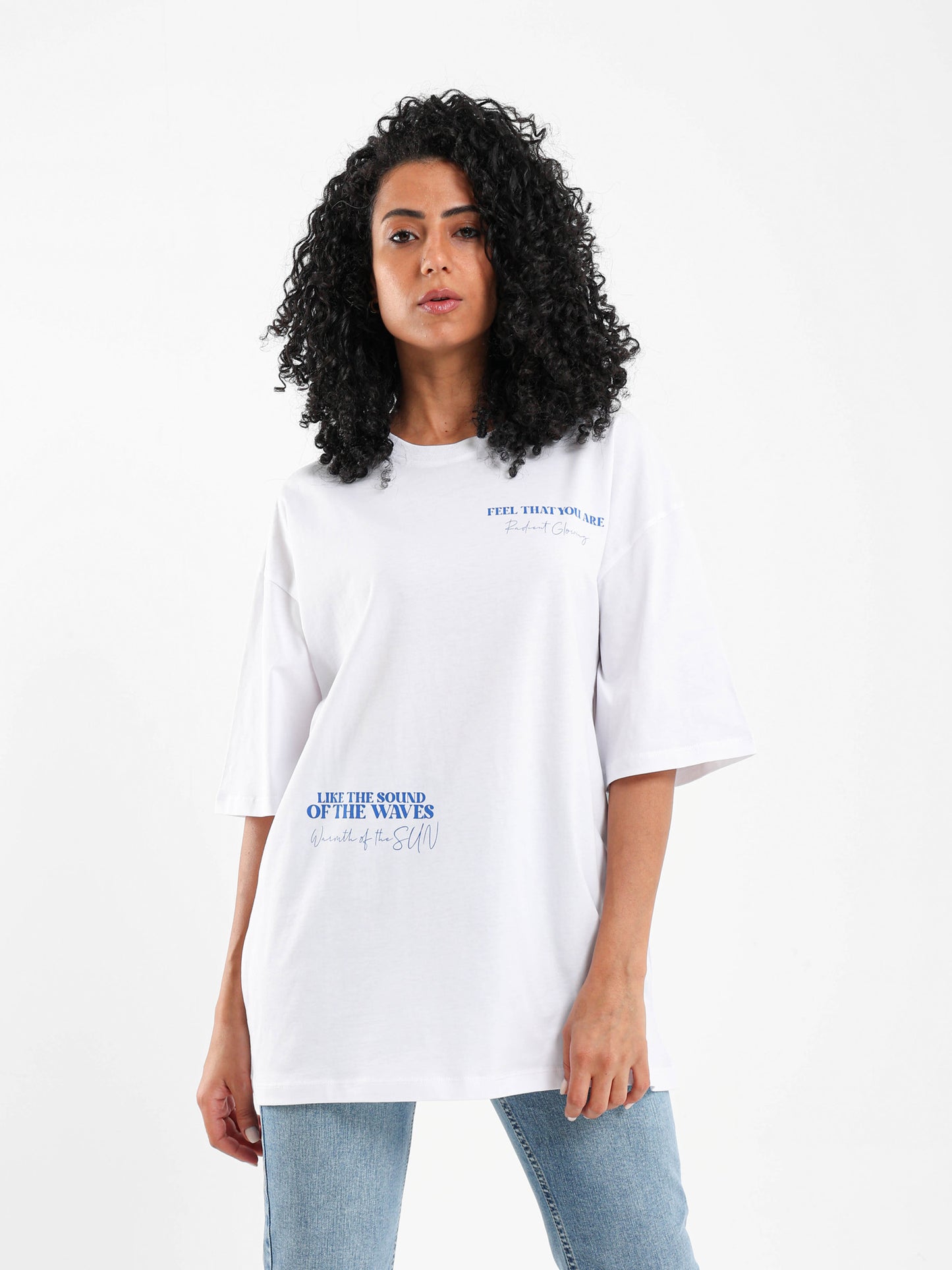 Sea Printed Oversized T-Shirt