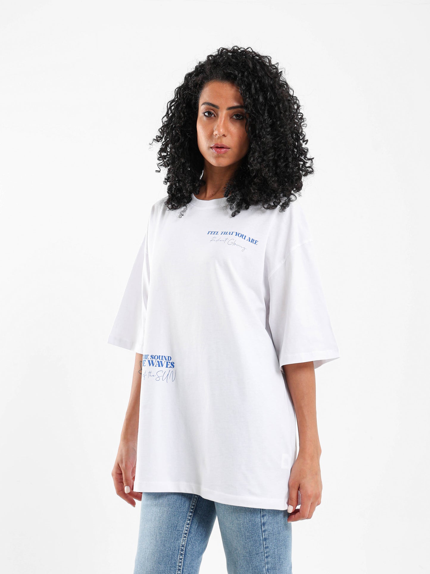 Sea Printed Oversized T-Shirt