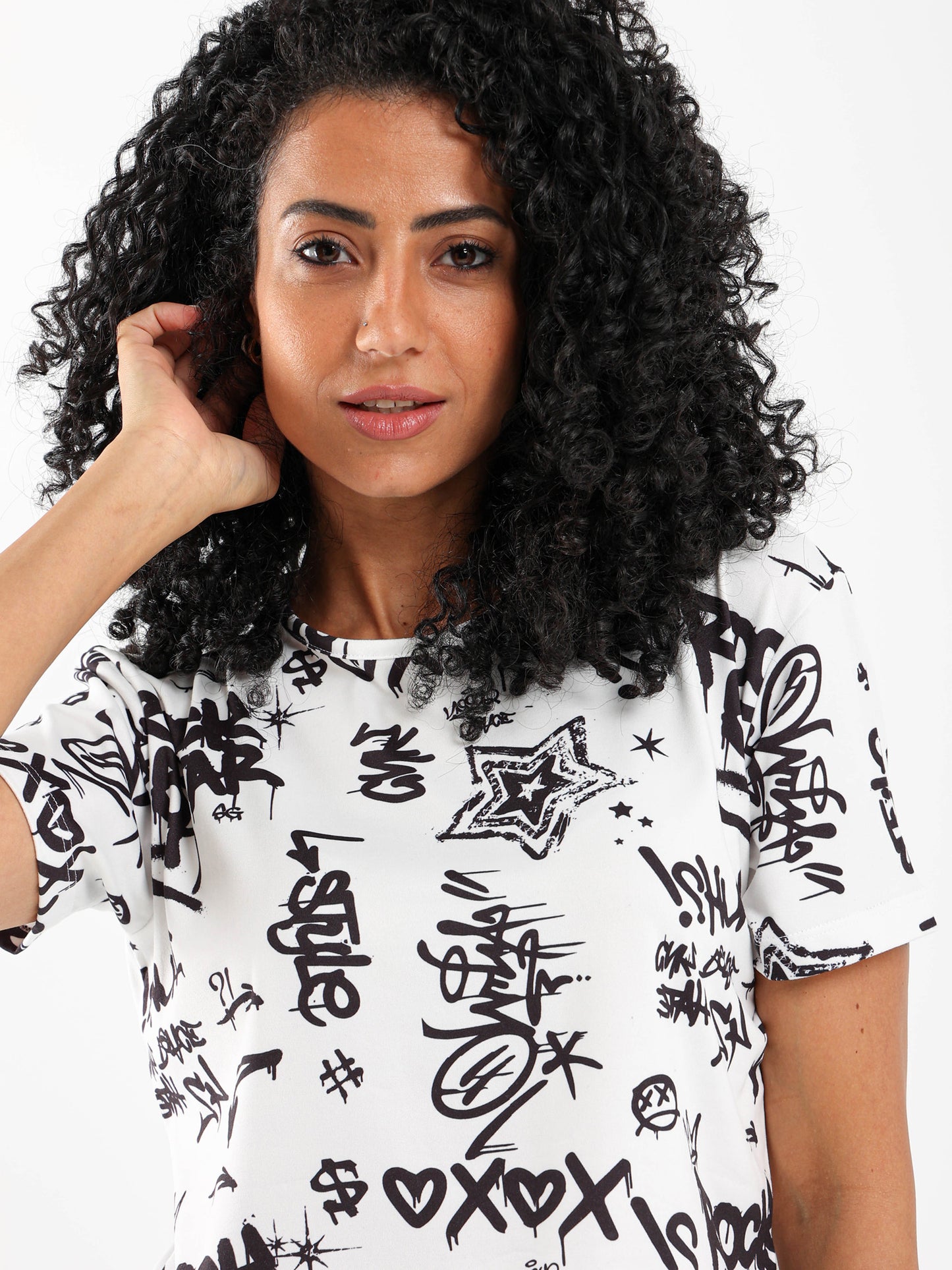Half Sleeves Cropped Top