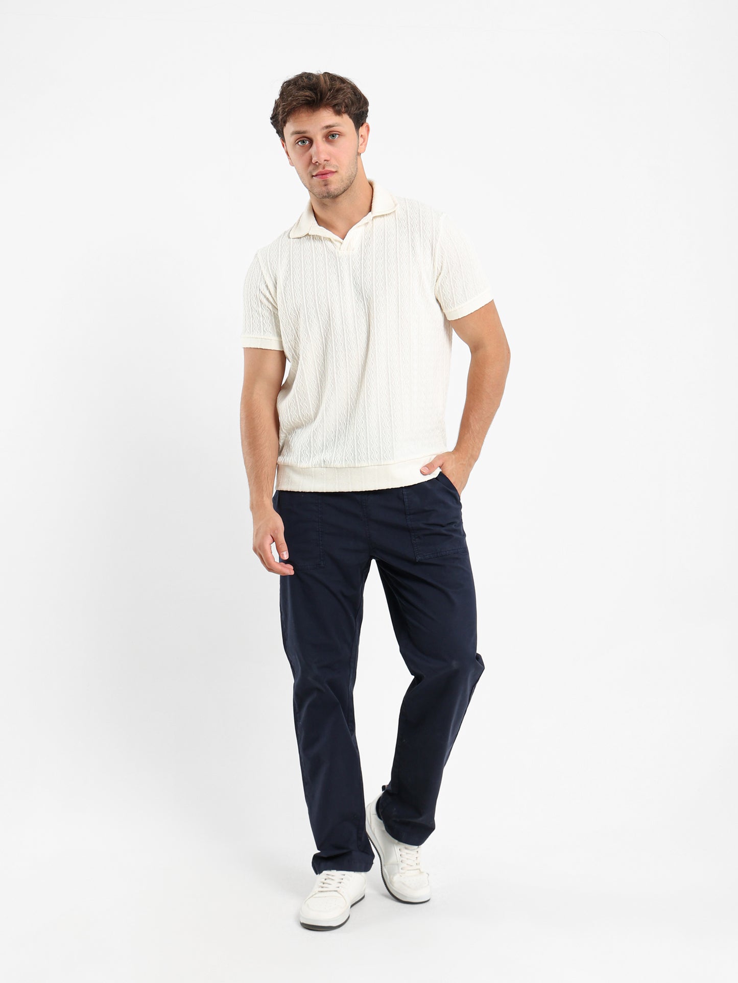 Textured Polo Shirt