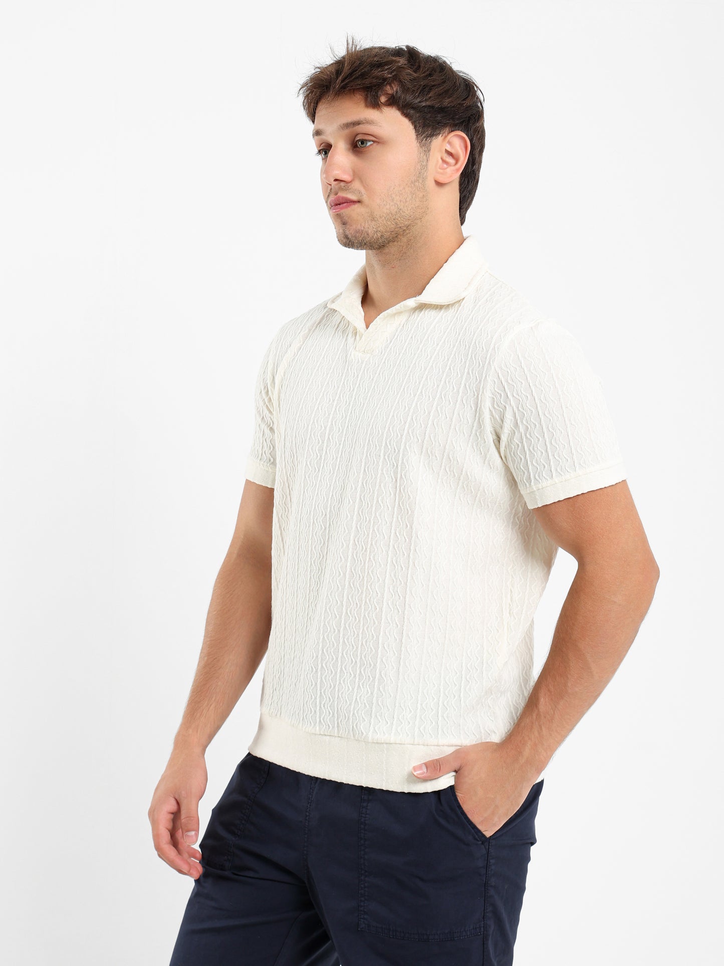 Textured Polo Shirt
