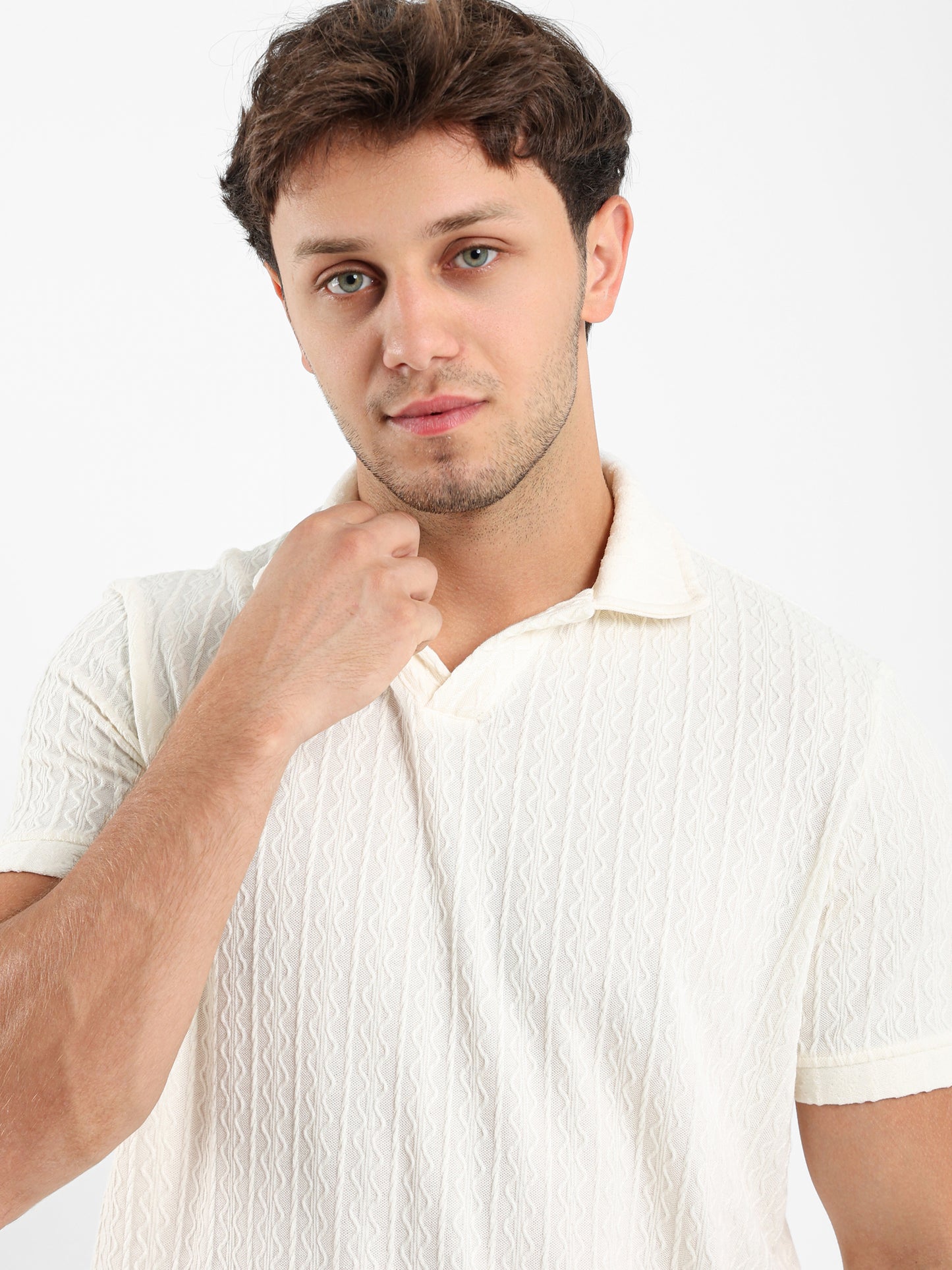 Textured Polo Shirt