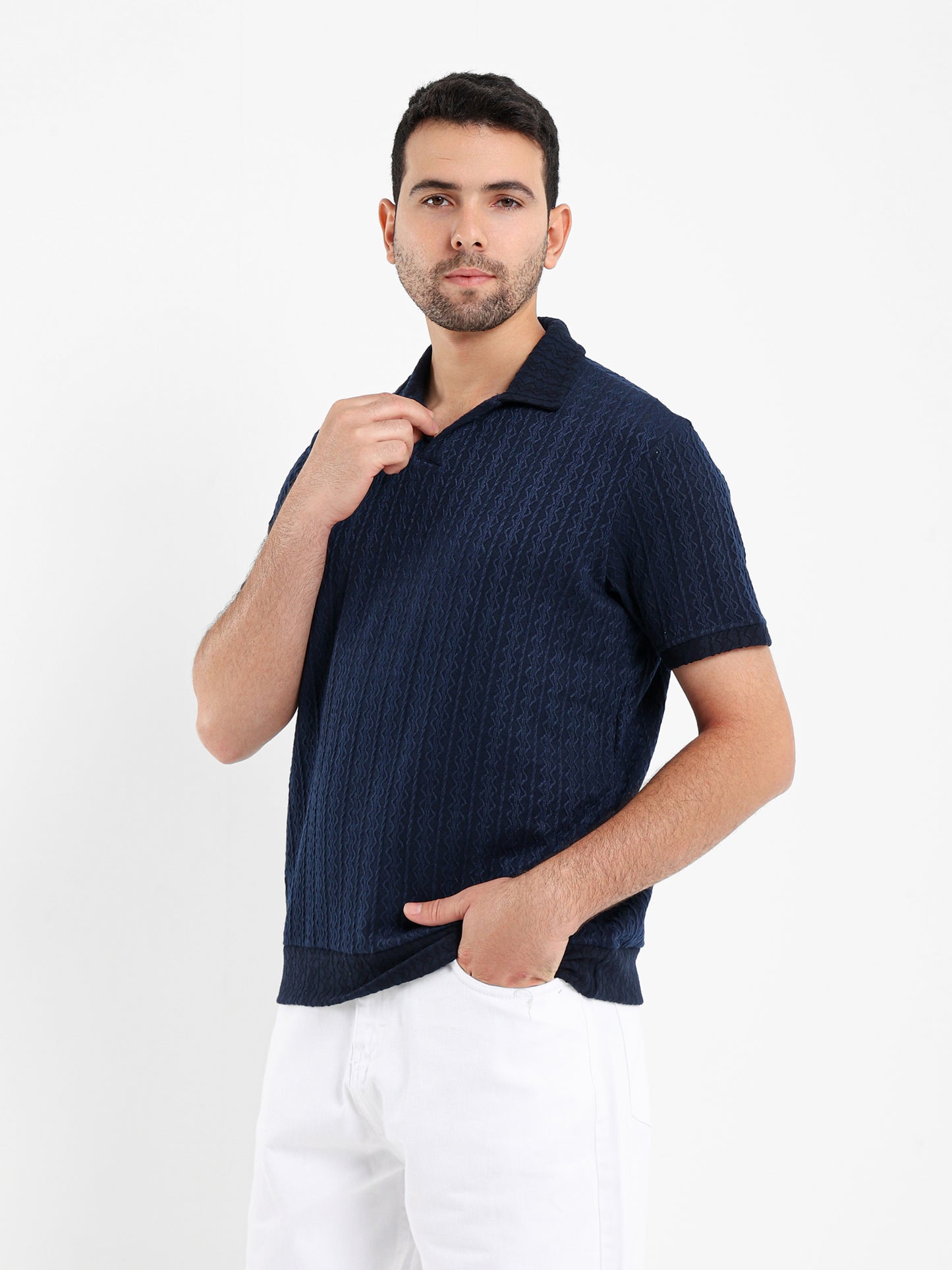 Textured Polo Shirt