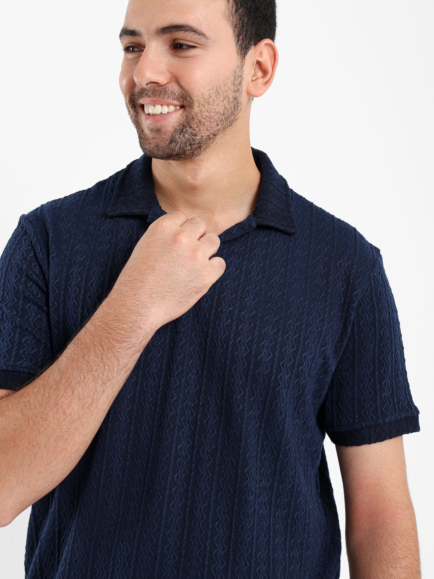 Textured Polo Shirt
