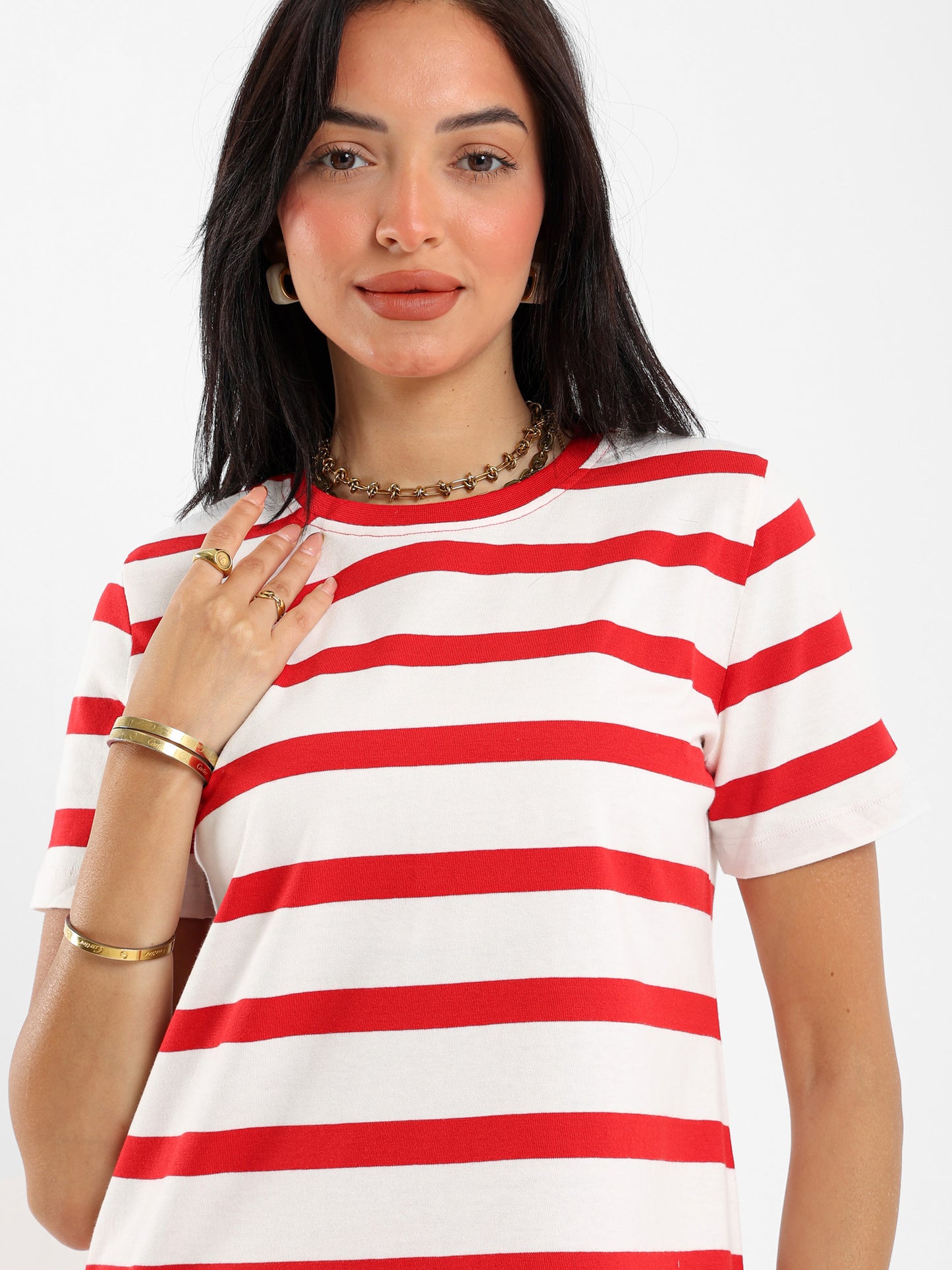 Striped Long Length Dress