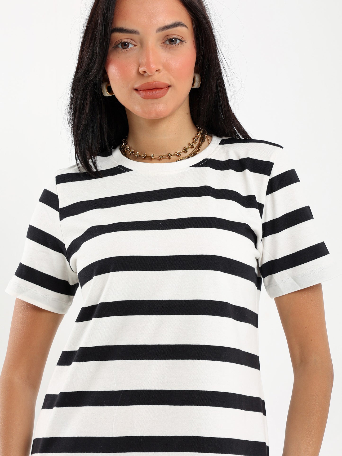 Striped Long Length Dress