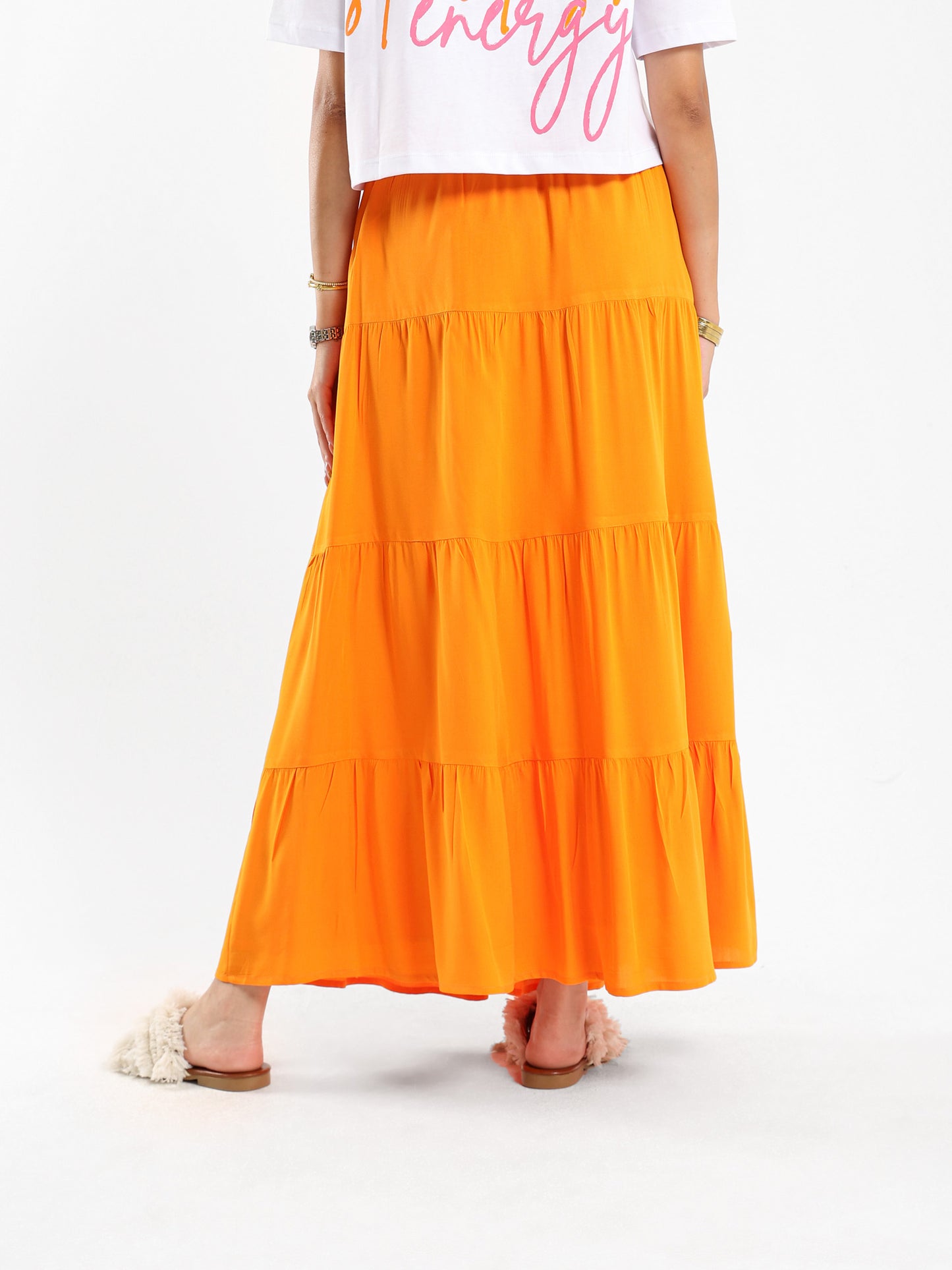 Long Tiered Skirt