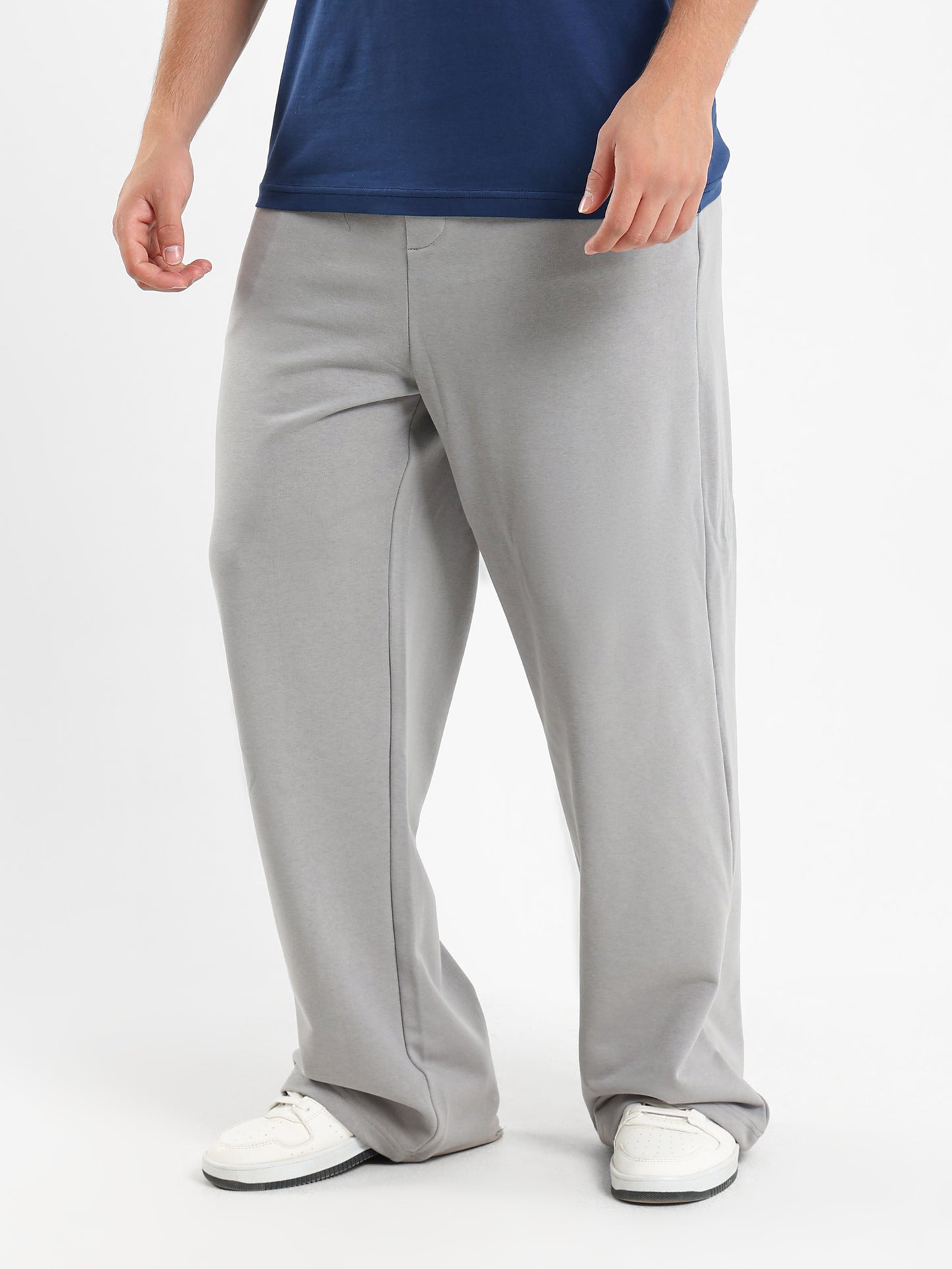 Loose Fit Sweatpants with Elastic Waistband