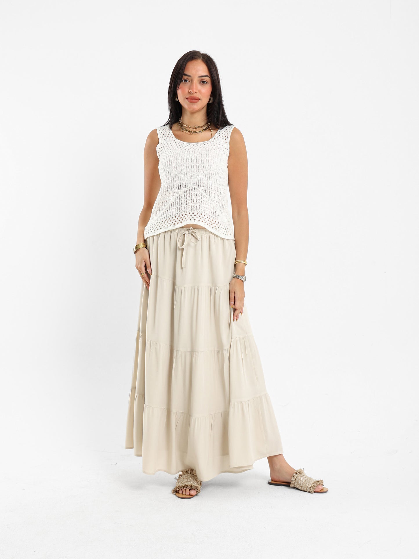Tricot Sleeveless Top