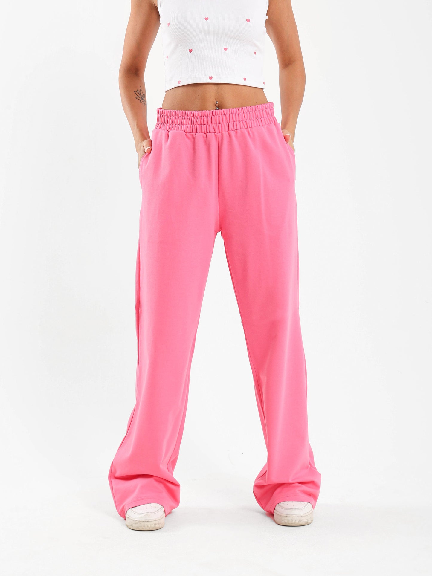 Back Printed Bow Sweatpants
