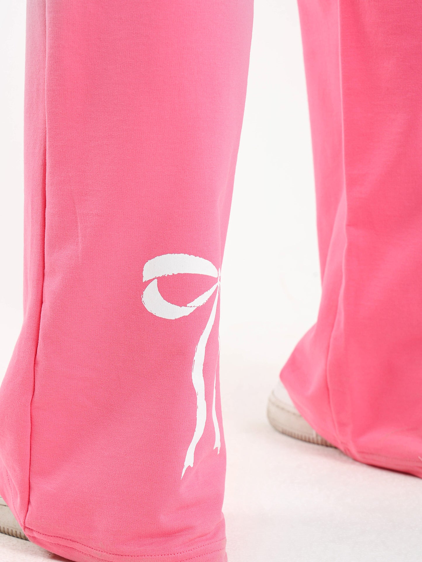 Back Printed Bow Sweatpants