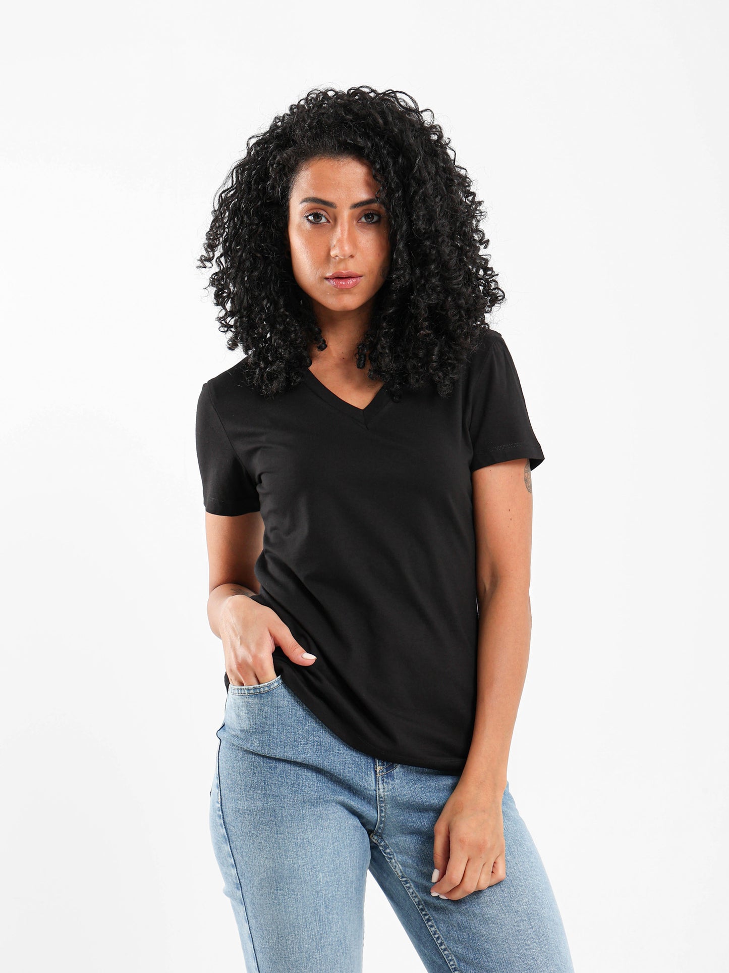 Fitted V-Neck T-Shirt