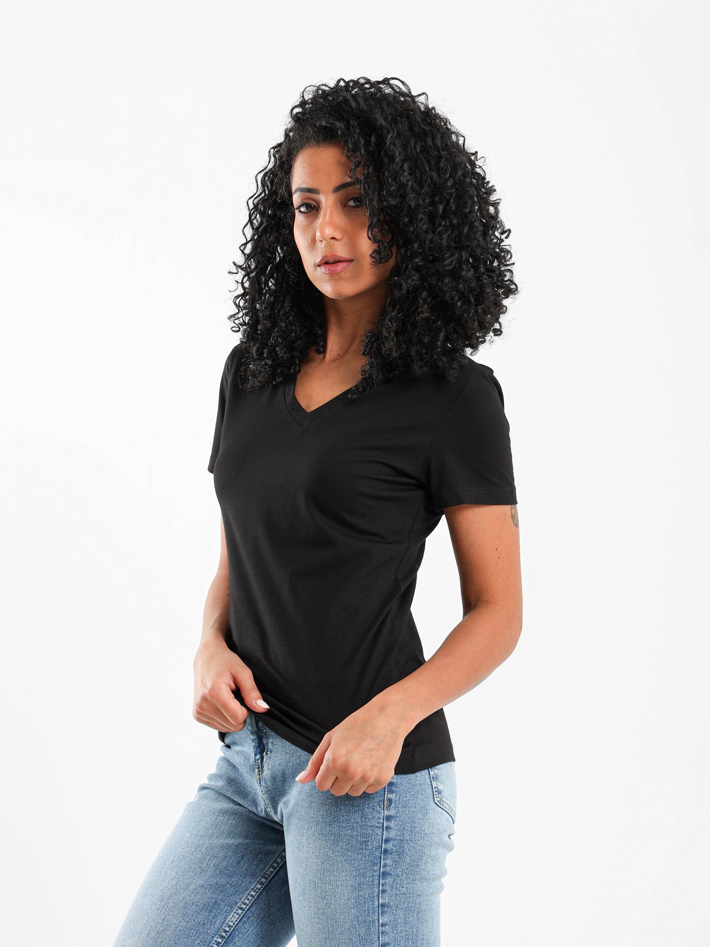 Fitted V-Neck T-Shirt