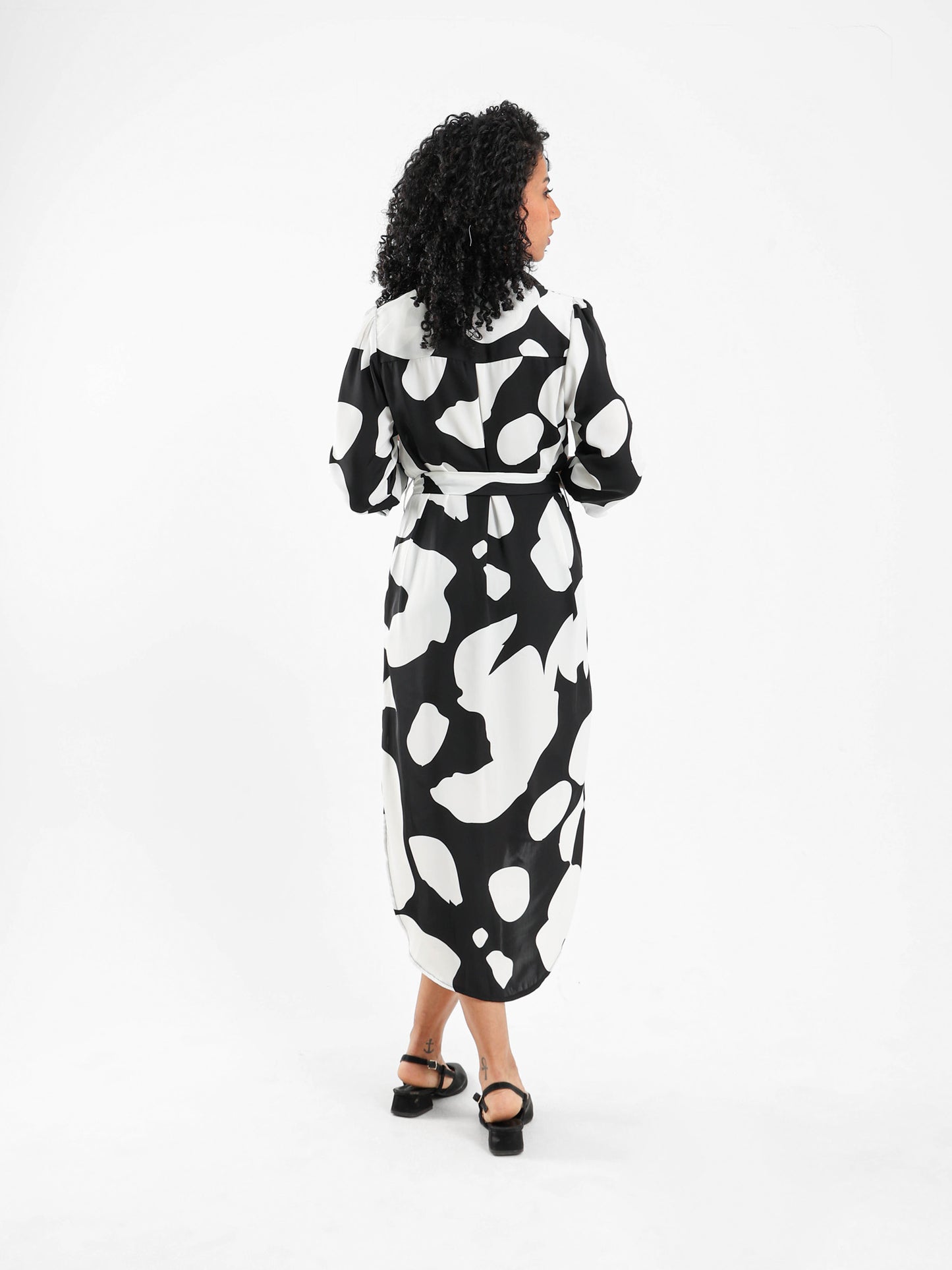 All-Over Print Shirt Dress
