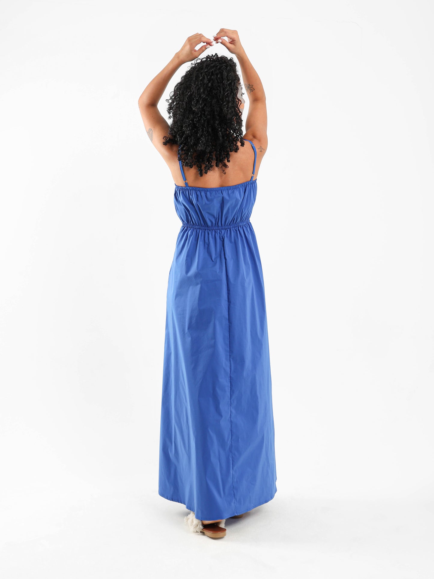 Bust Gathering Long Dress