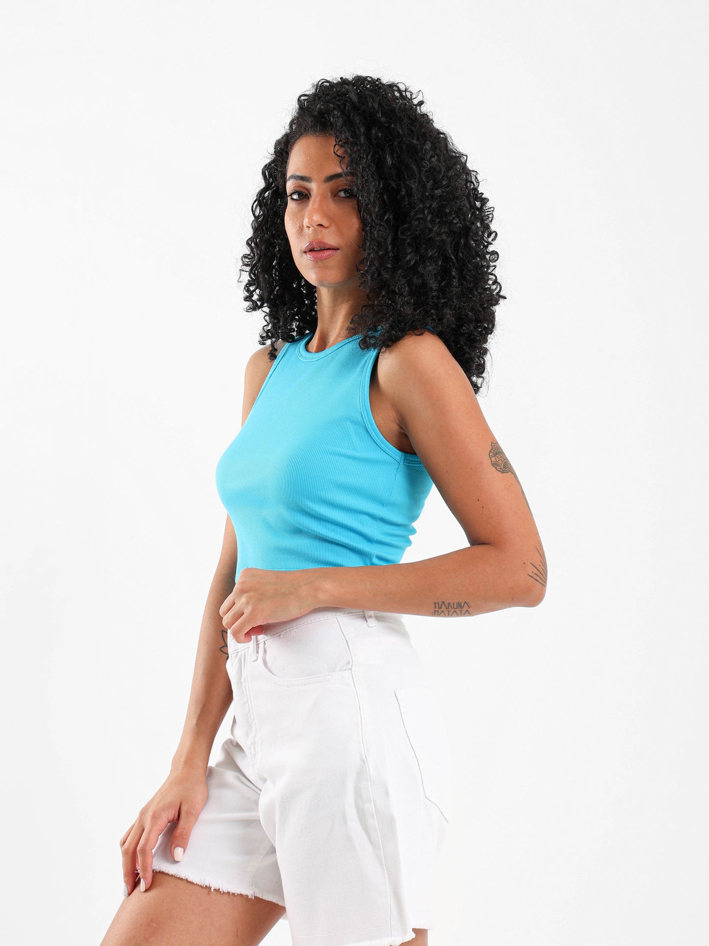 Cropped Halter Neck Top