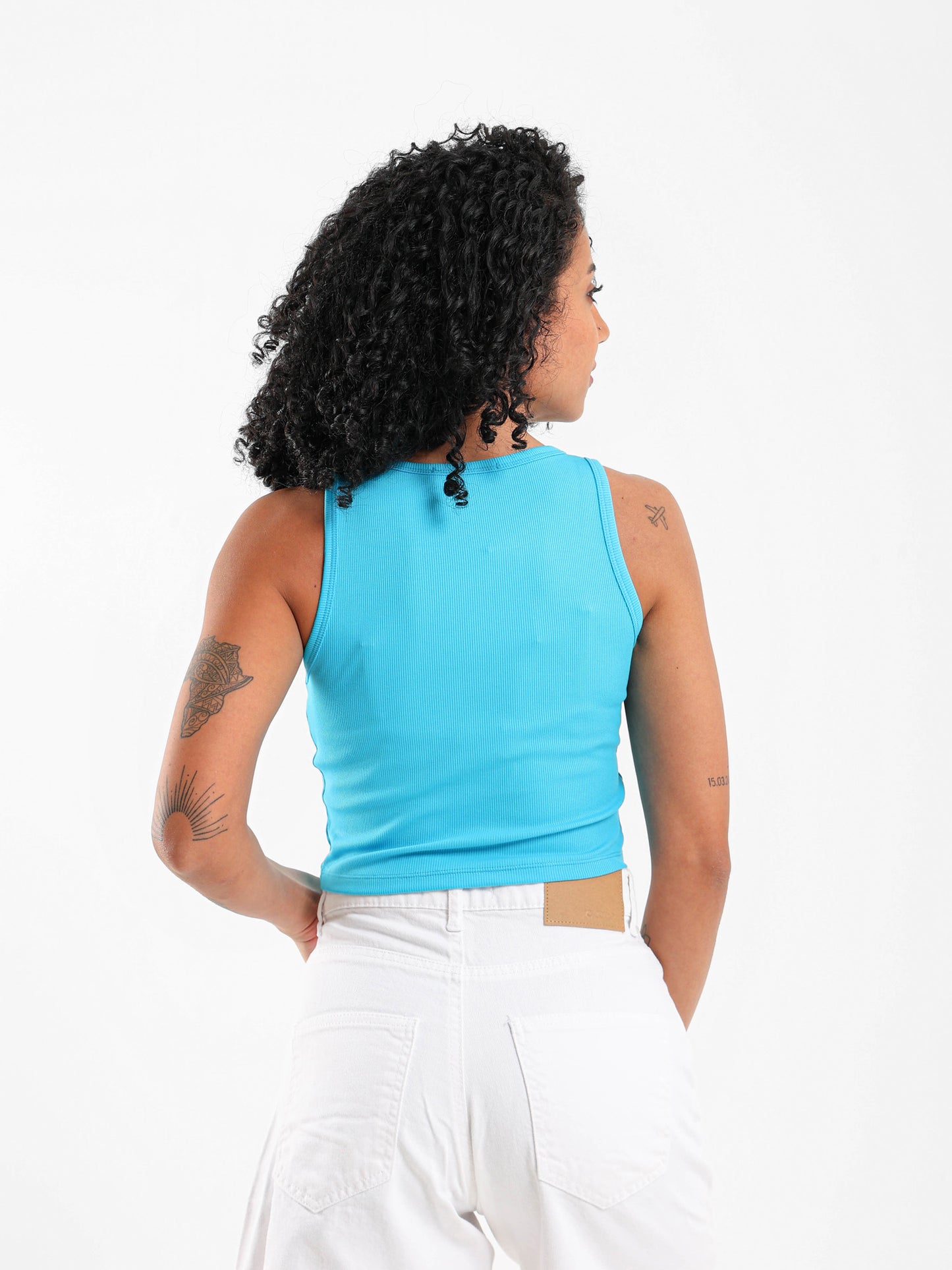 Cropped Halter Neck Top