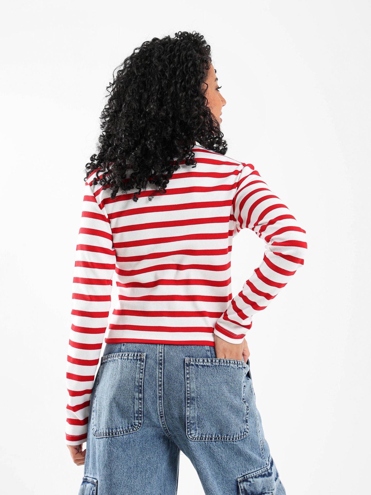 Striped Fitted Cardigan