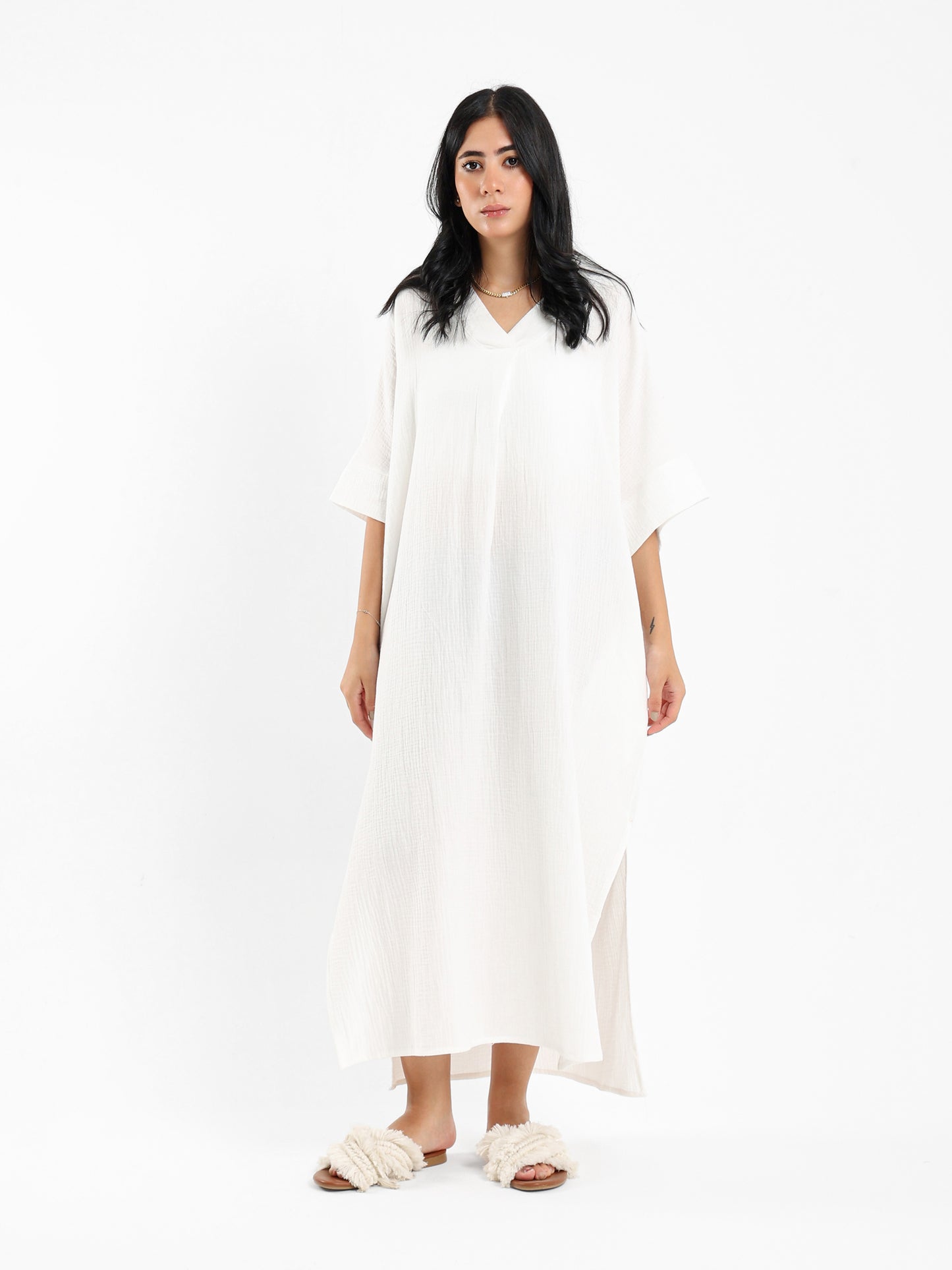 Side Slit Kaftan Dress