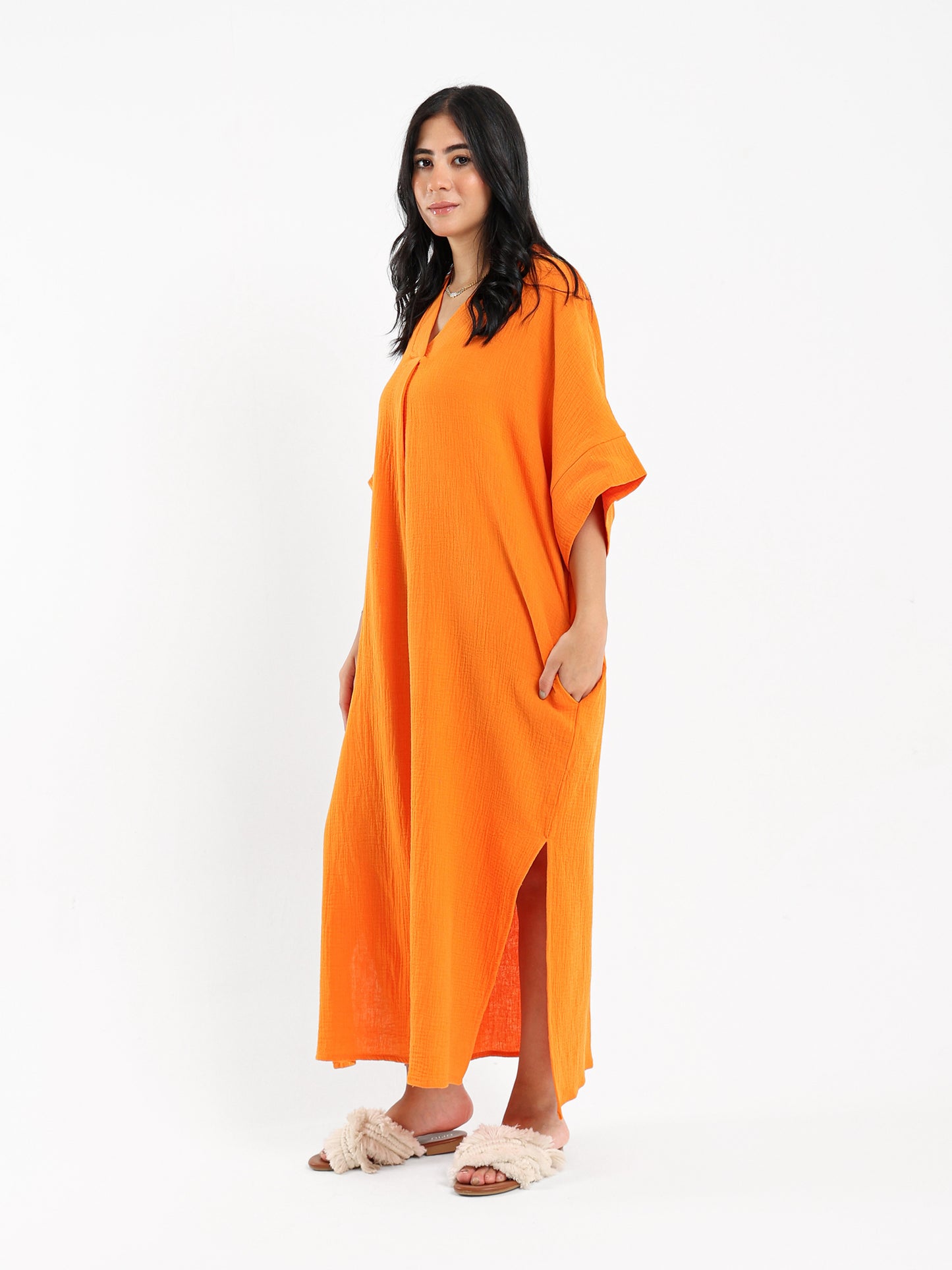 Side Slit Kaftan Dress