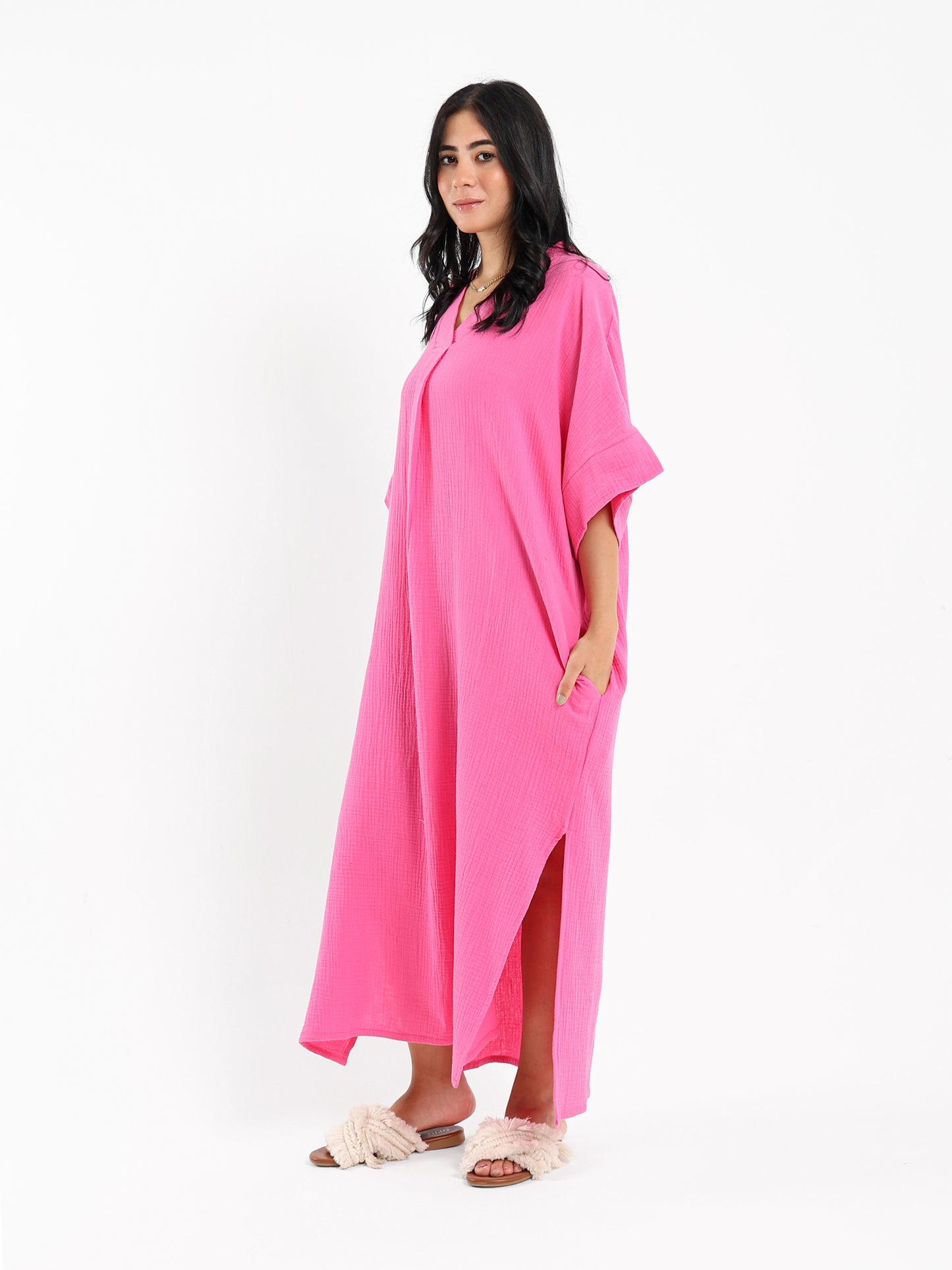 Side Slit Kaftan Dress