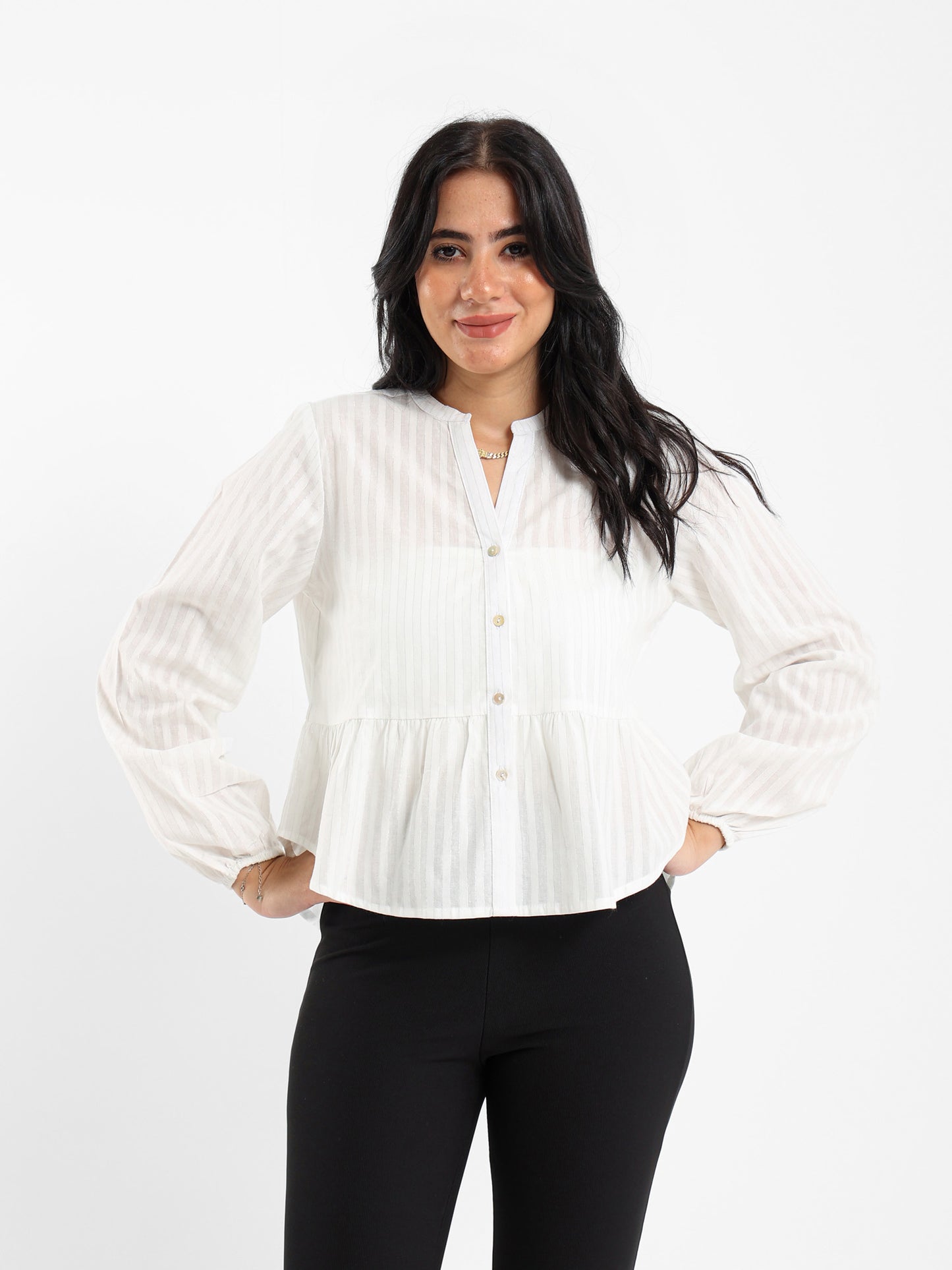 Drawstring Sleeve Shirt