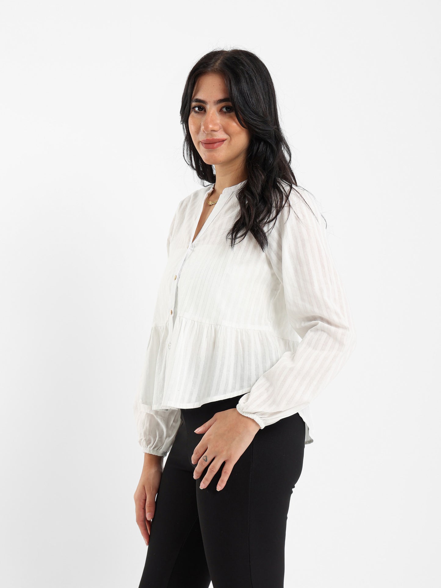 Drawstring Sleeve Shirt