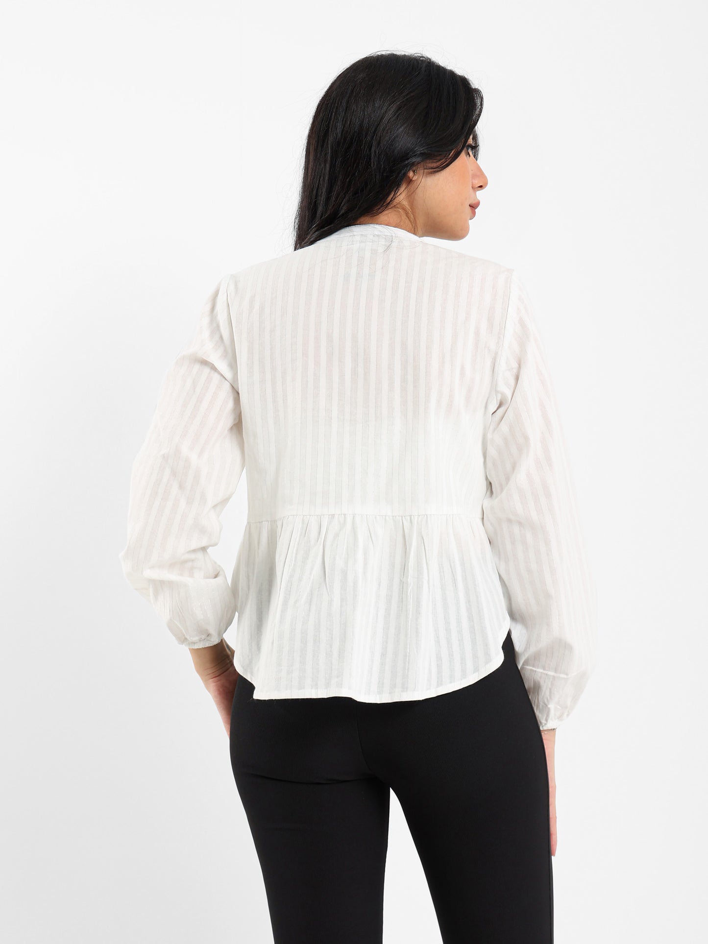 Drawstring Sleeve Shirt