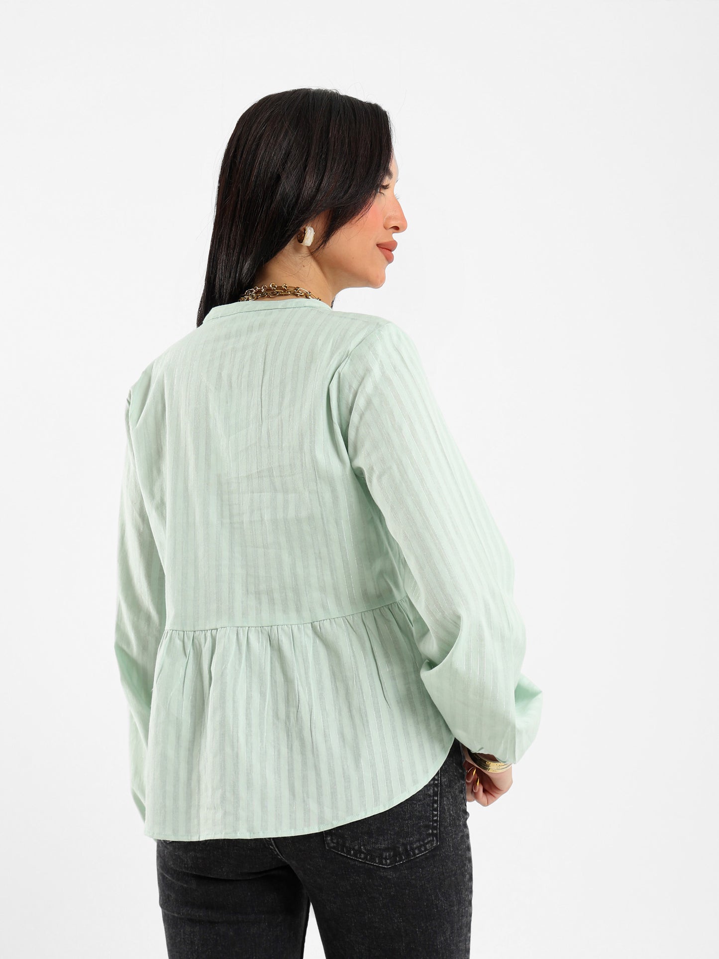 Drawstring Sleeve Shirt