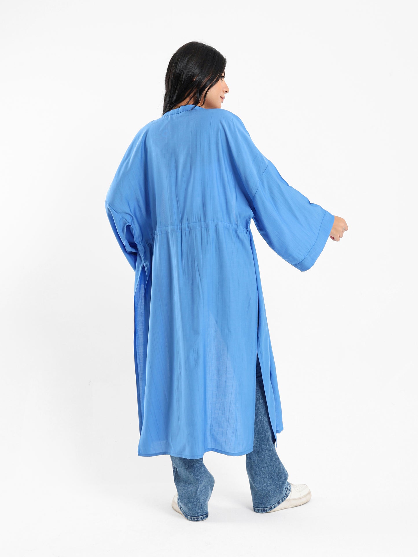 Trimmed Long Kimono
