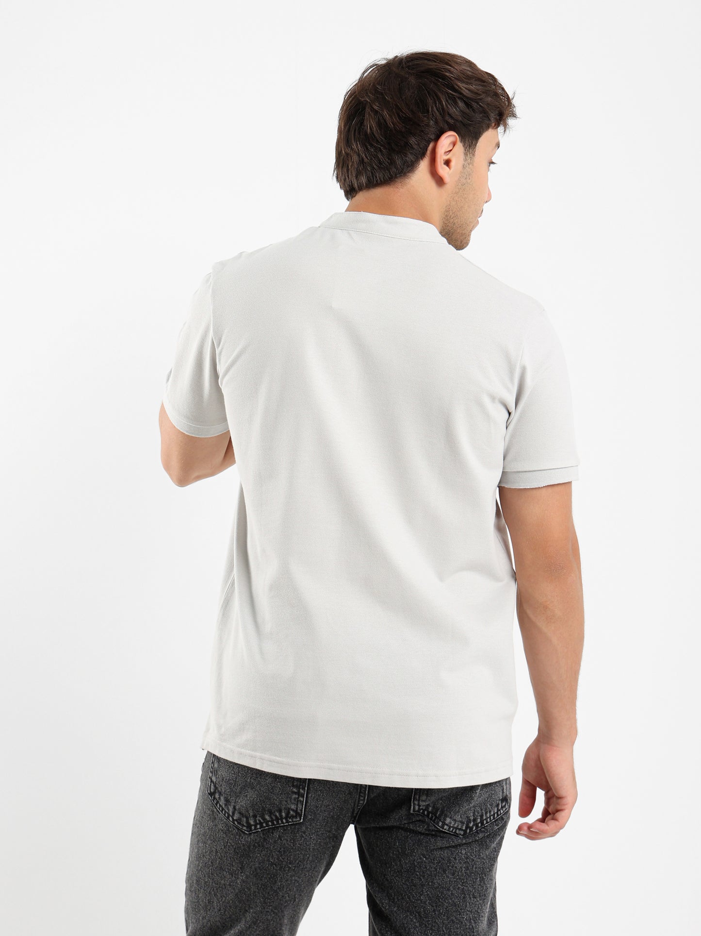 Grandad Collar Polo Shirt
