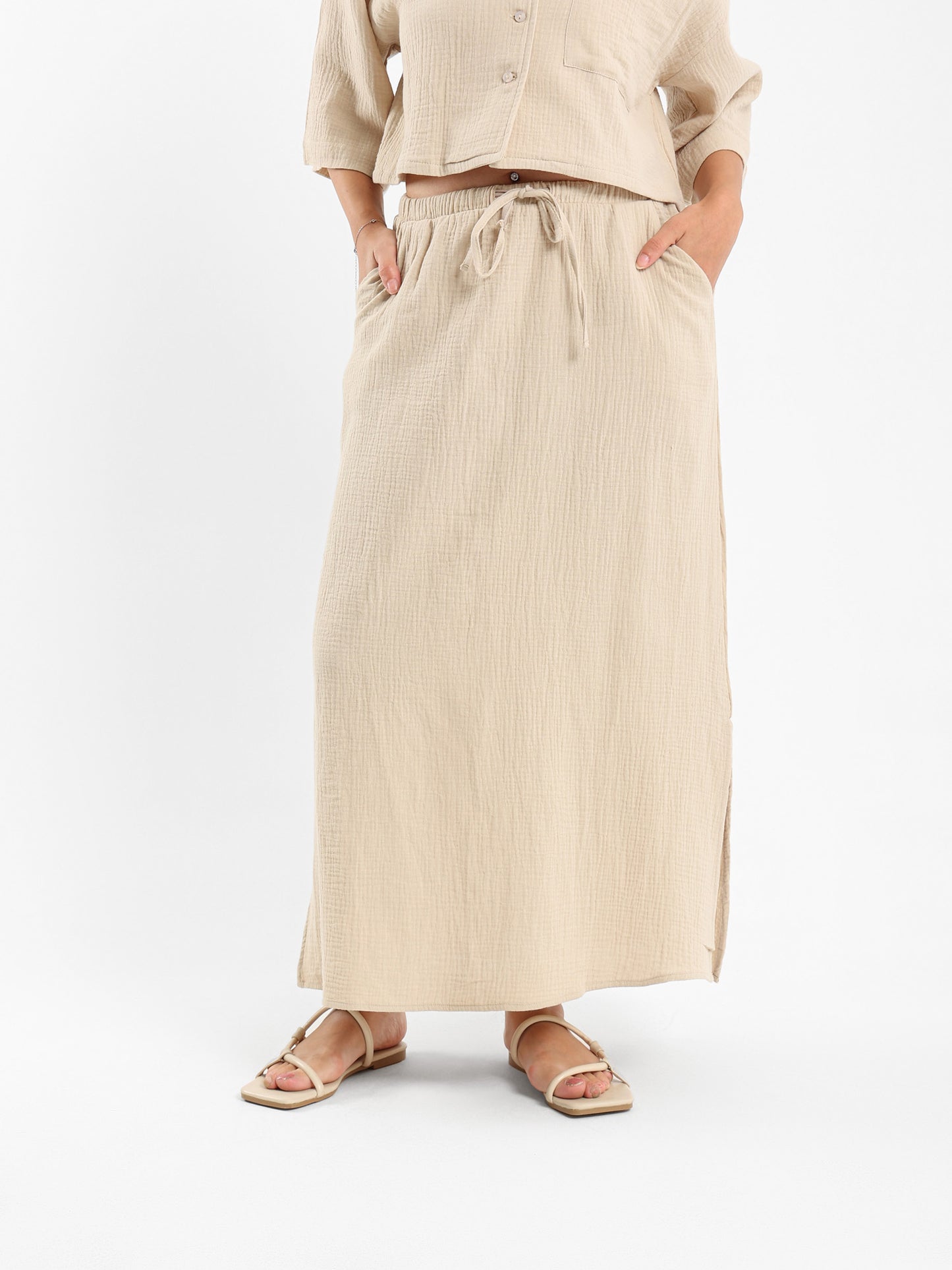 Long Skirt with Side Slit