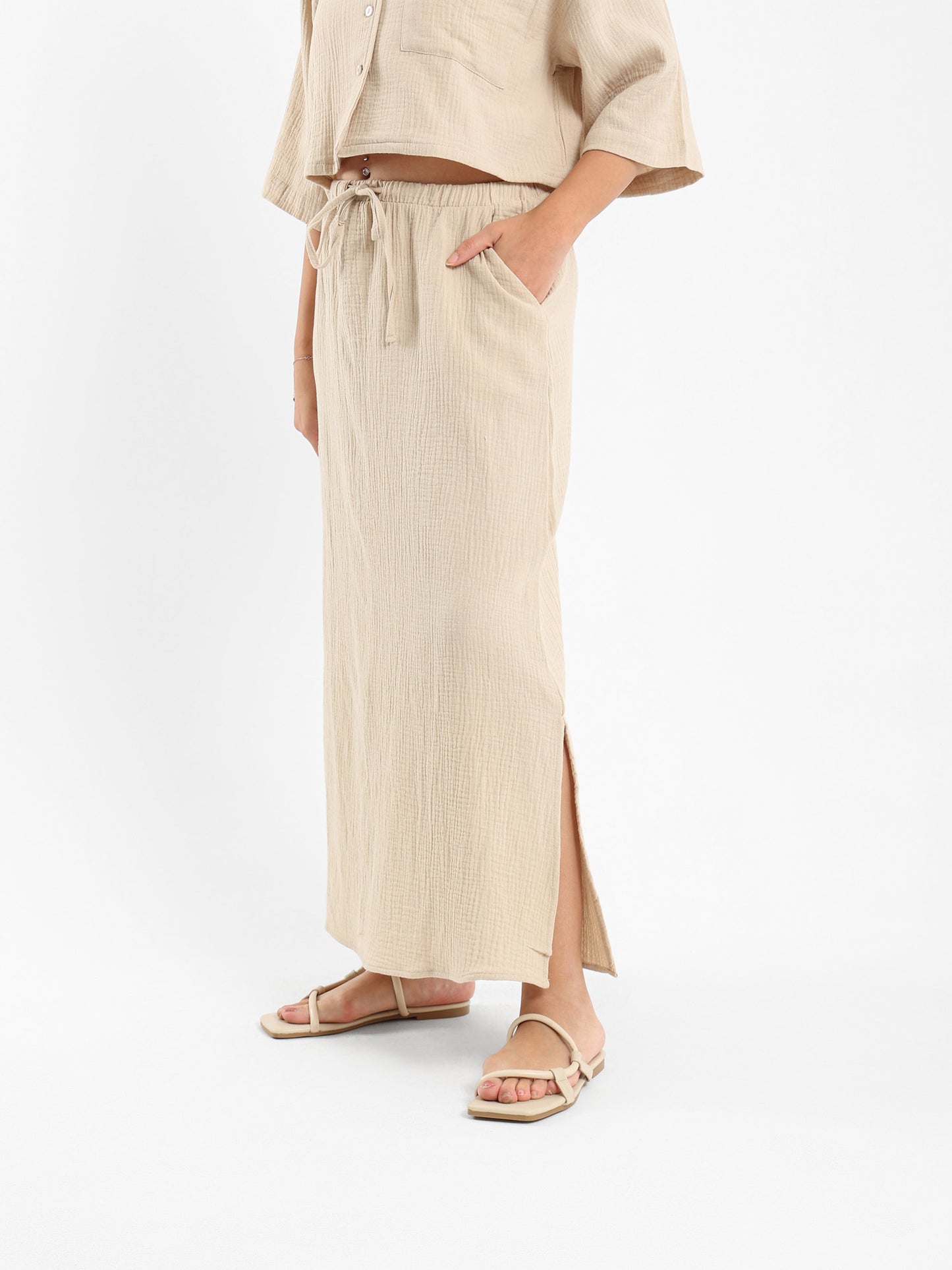 Long Skirt with Side Slit