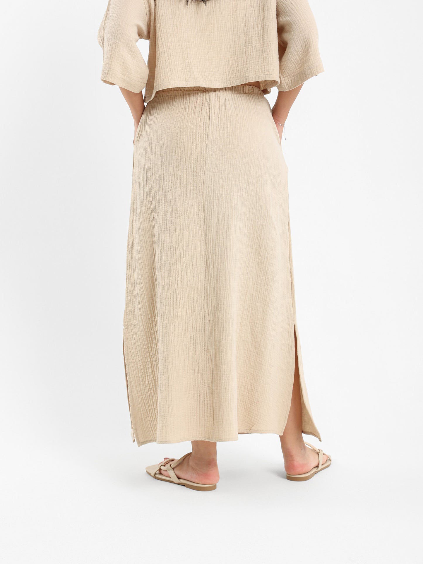Long Skirt with Side Slit