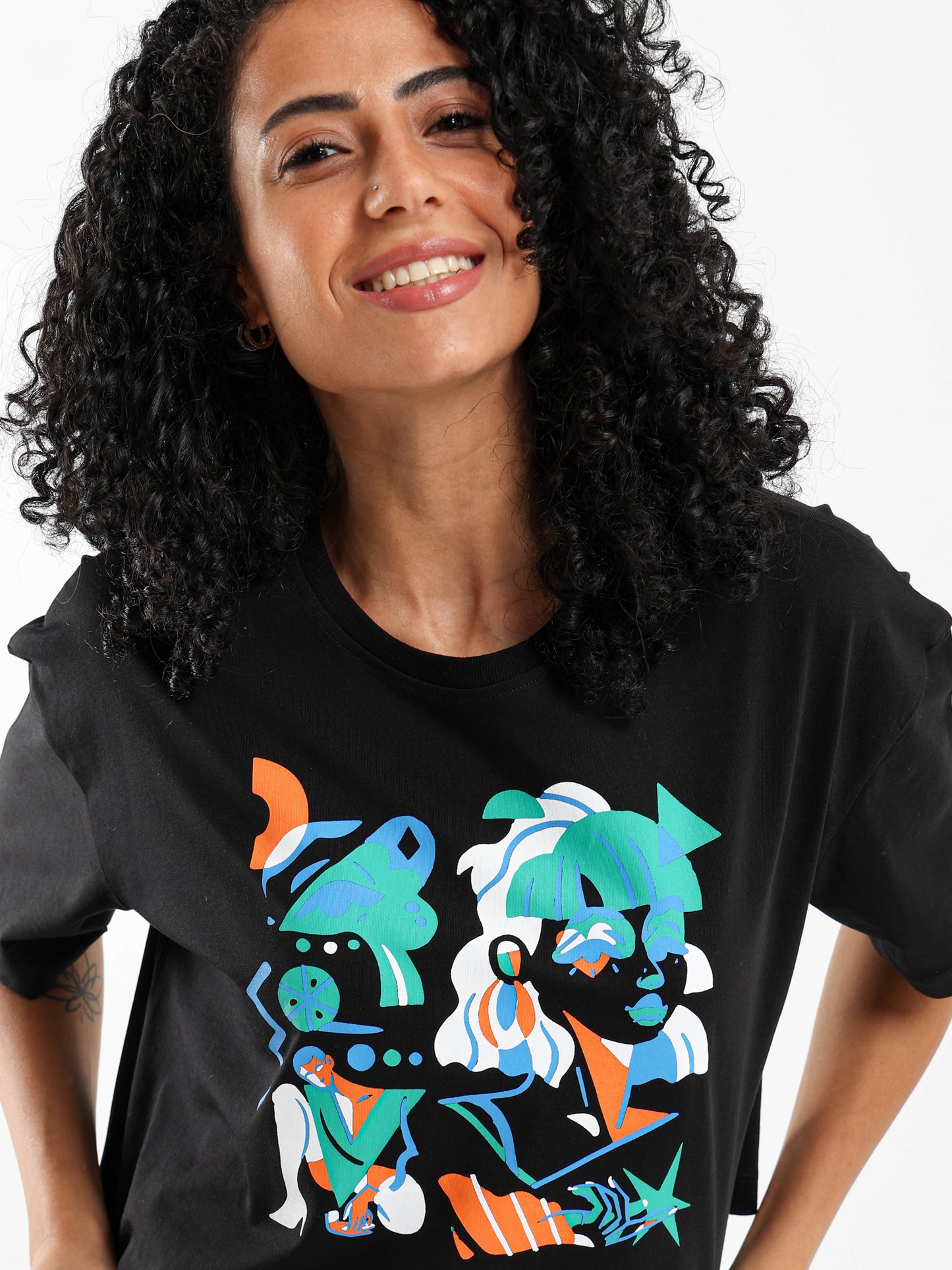 Printed Cropped T-Shirt