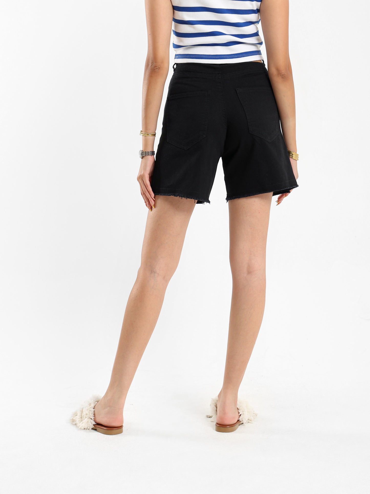Gabardine Bermuda Short