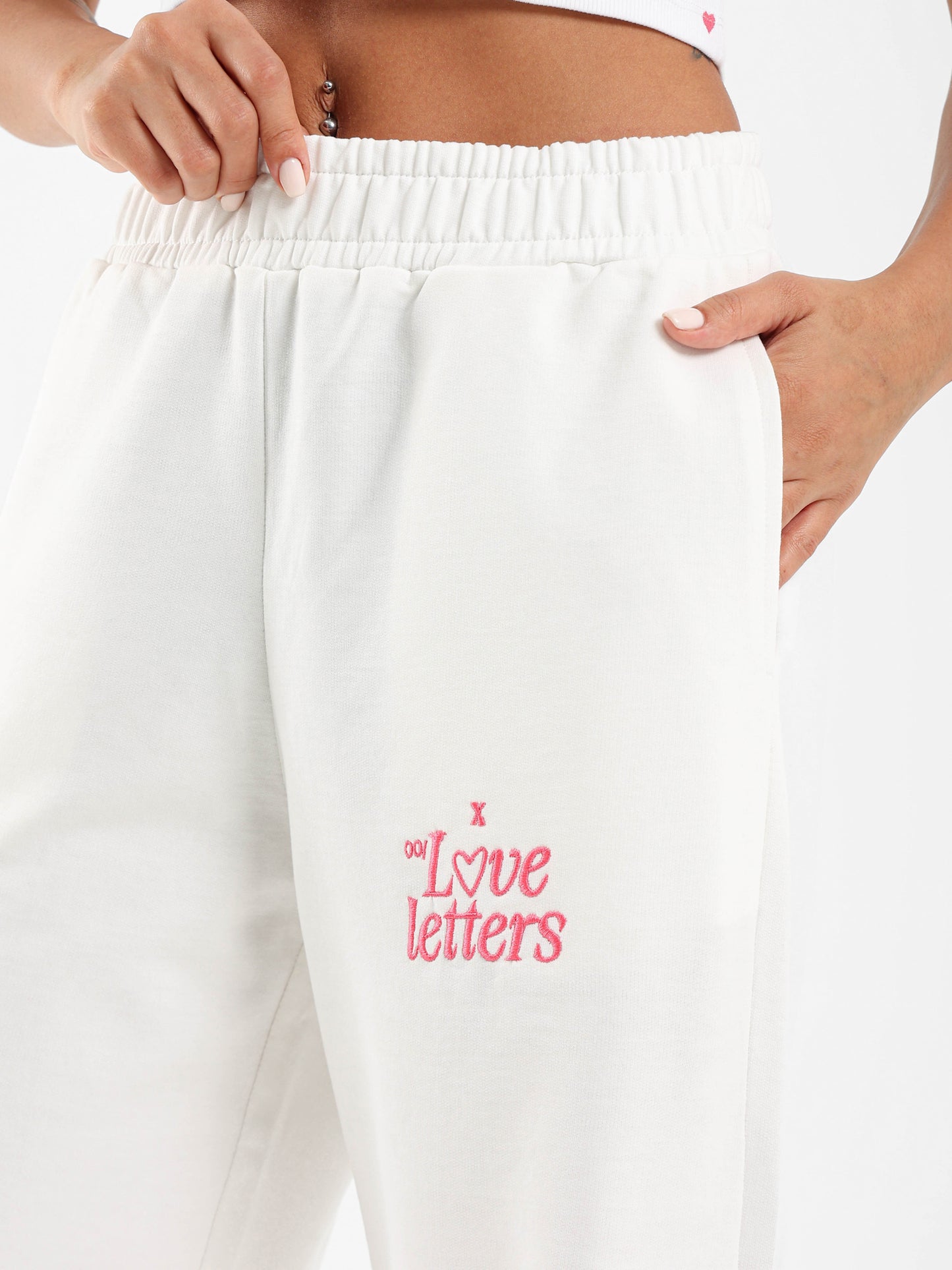 Jogger with Embroidery