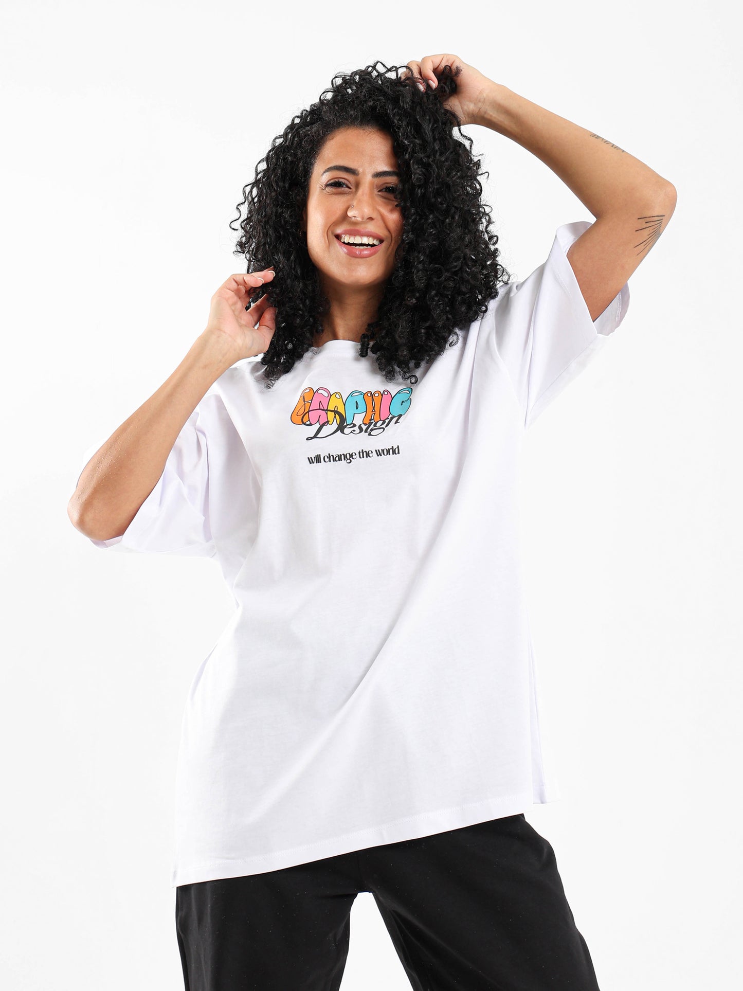 Graphic Print Oversized T-Shirt