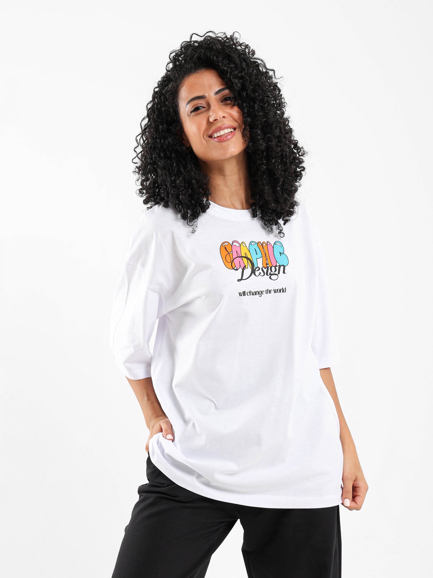 Graphic Print Oversized T-Shirt
