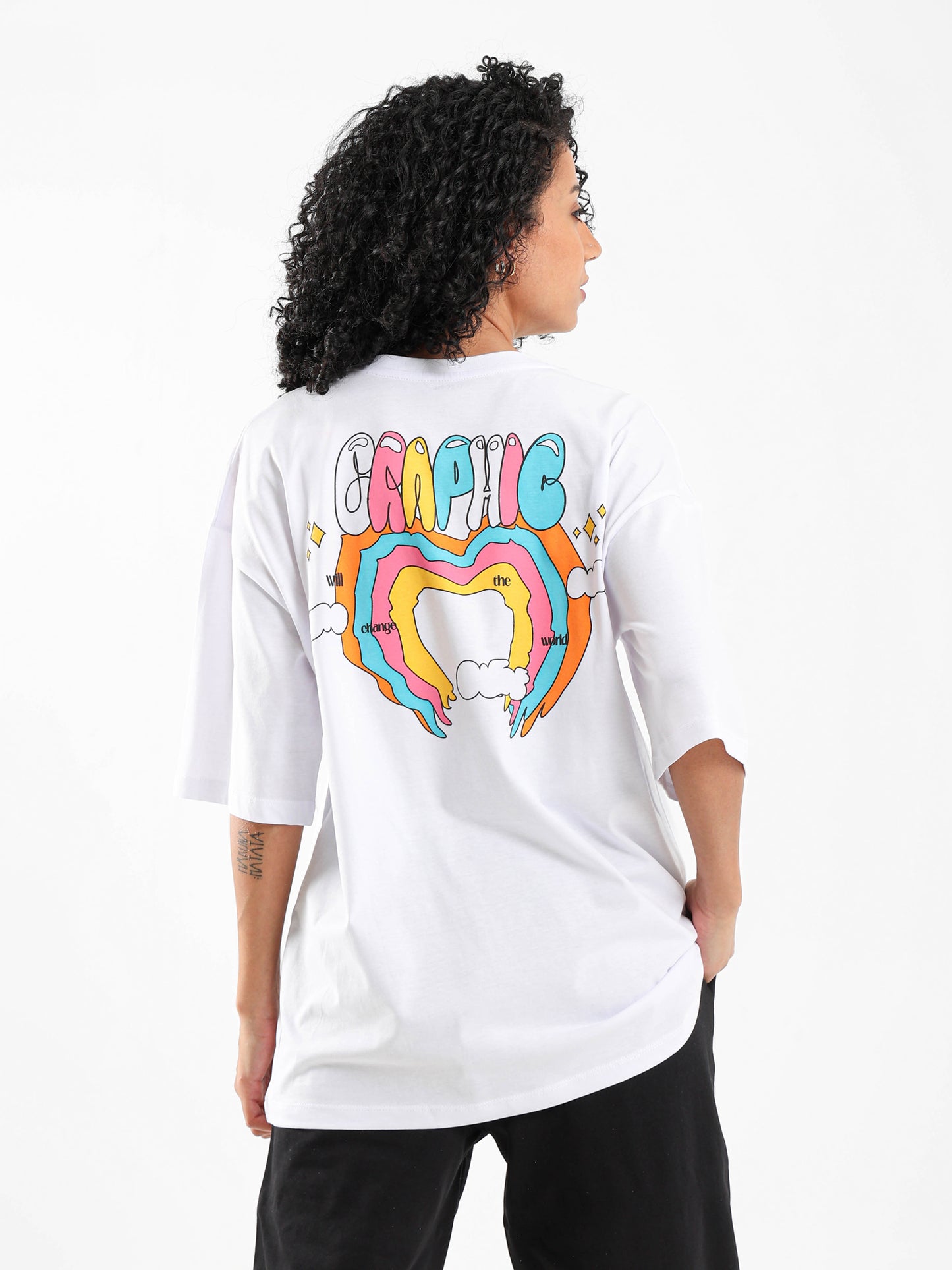 Graphic Print Oversized T-Shirt